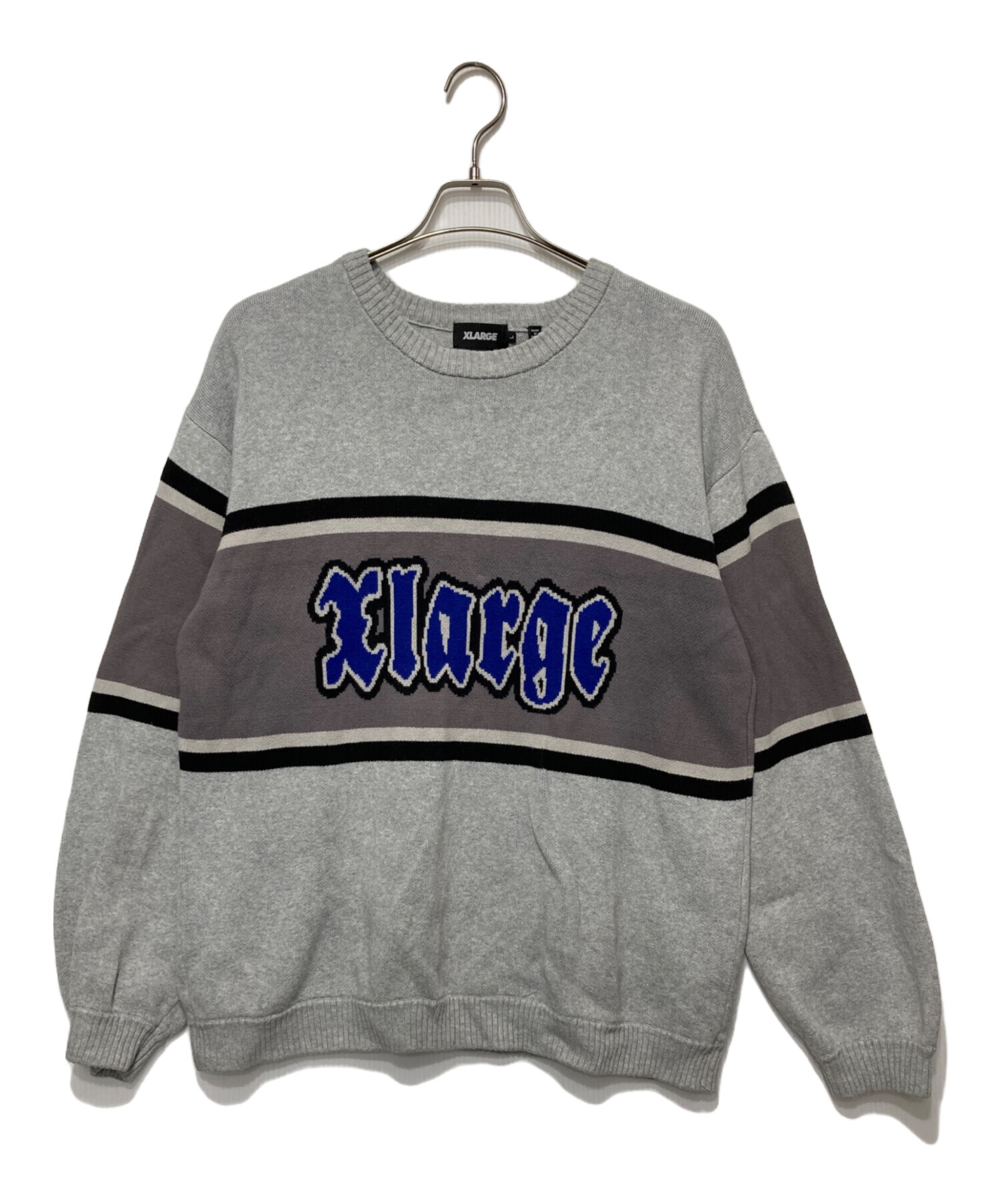 中古・古着通販】X-LARGE (エクストララージ) OLD ENGLISHロゴ ニット 
