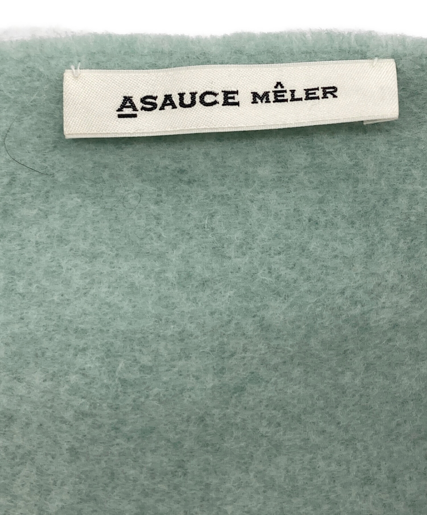 中古・古着通販】ASAUCE MELER (アソースメレ) 大判マフラー ミント