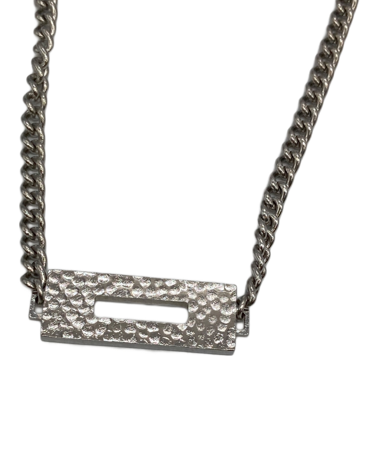 中古・古着通販】6:4 brass (ブラス) プレートネックレス シルバー 