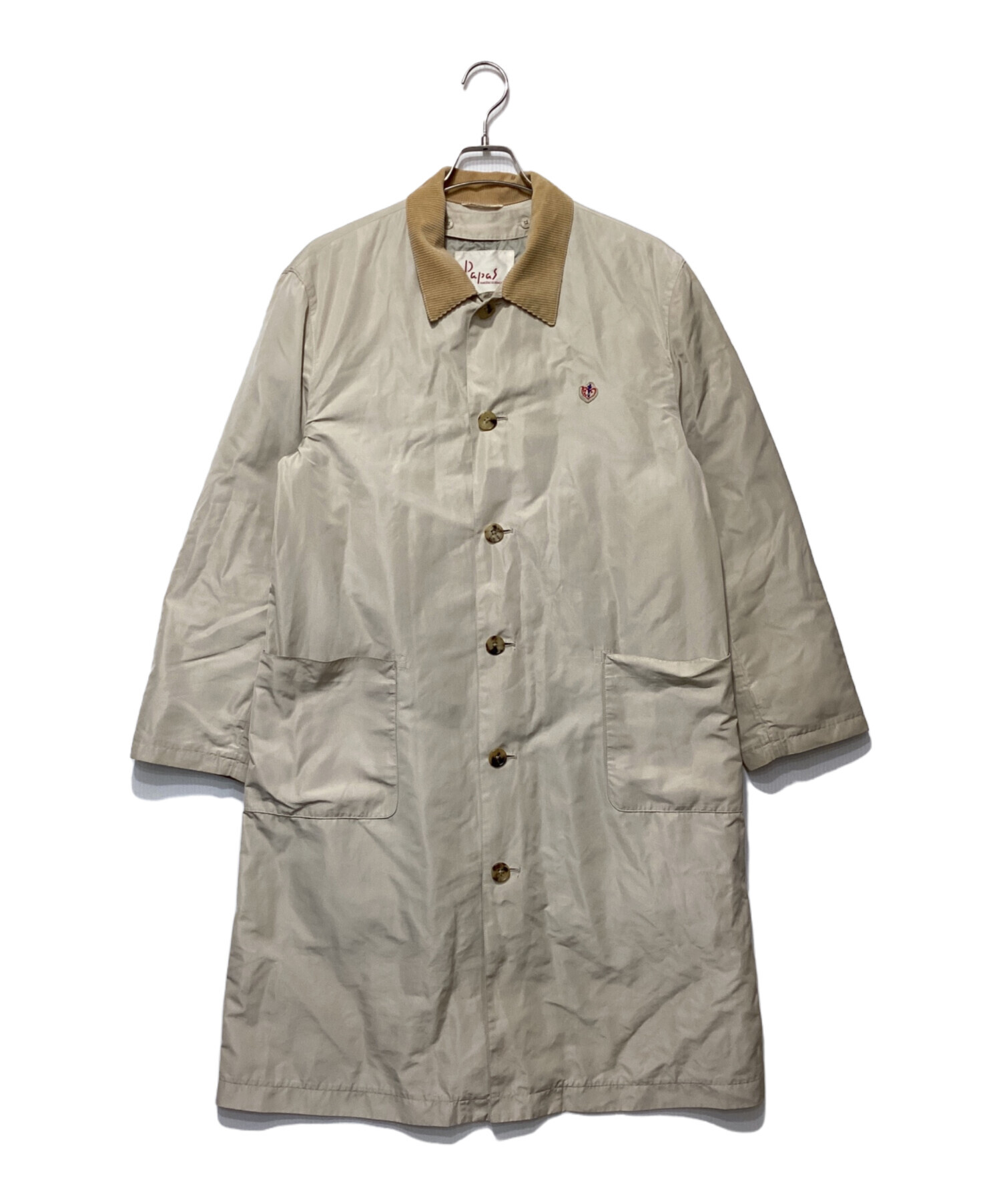 Papas パパス 5WAY ダウンライナー付き スタンドカラー フード