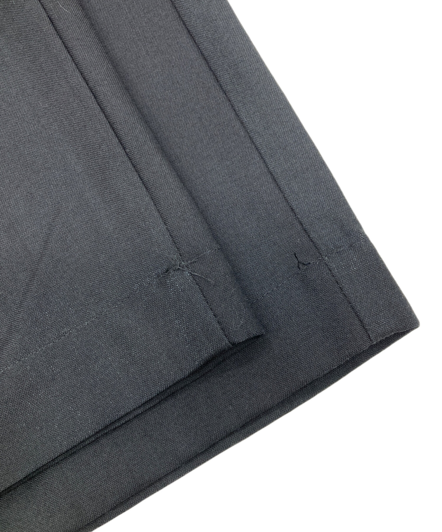 コルニエSuper130's WORSTED WOOL WIDE PANTS Super130's WORSTED WOOL LIGHT MILLED WIDE PANTS｜TOP GRAY – Cornier