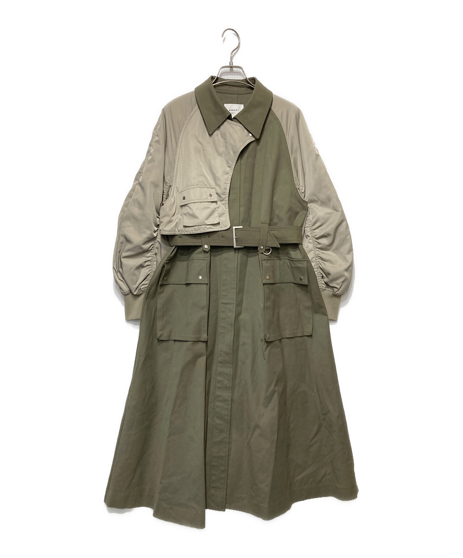 中古・古着通販】Ameri (アメリ) MA-1 DOCKING COAT グリーン 中古・古着通販】Ameri (アメリ) MA-1 DOCKING COAT グリーン
