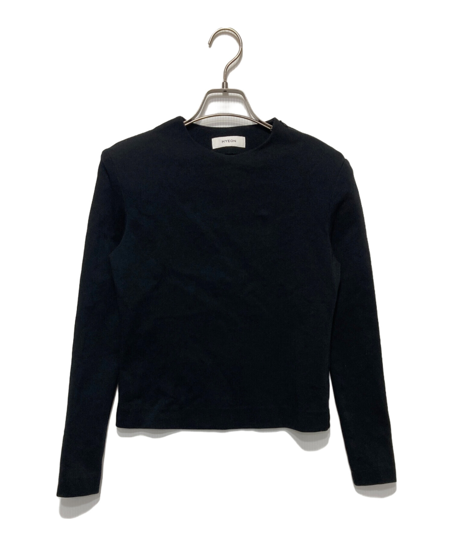 中古・古着通販】HYEON (ヘヨン) shoul tee ブラック サイズ:FREE