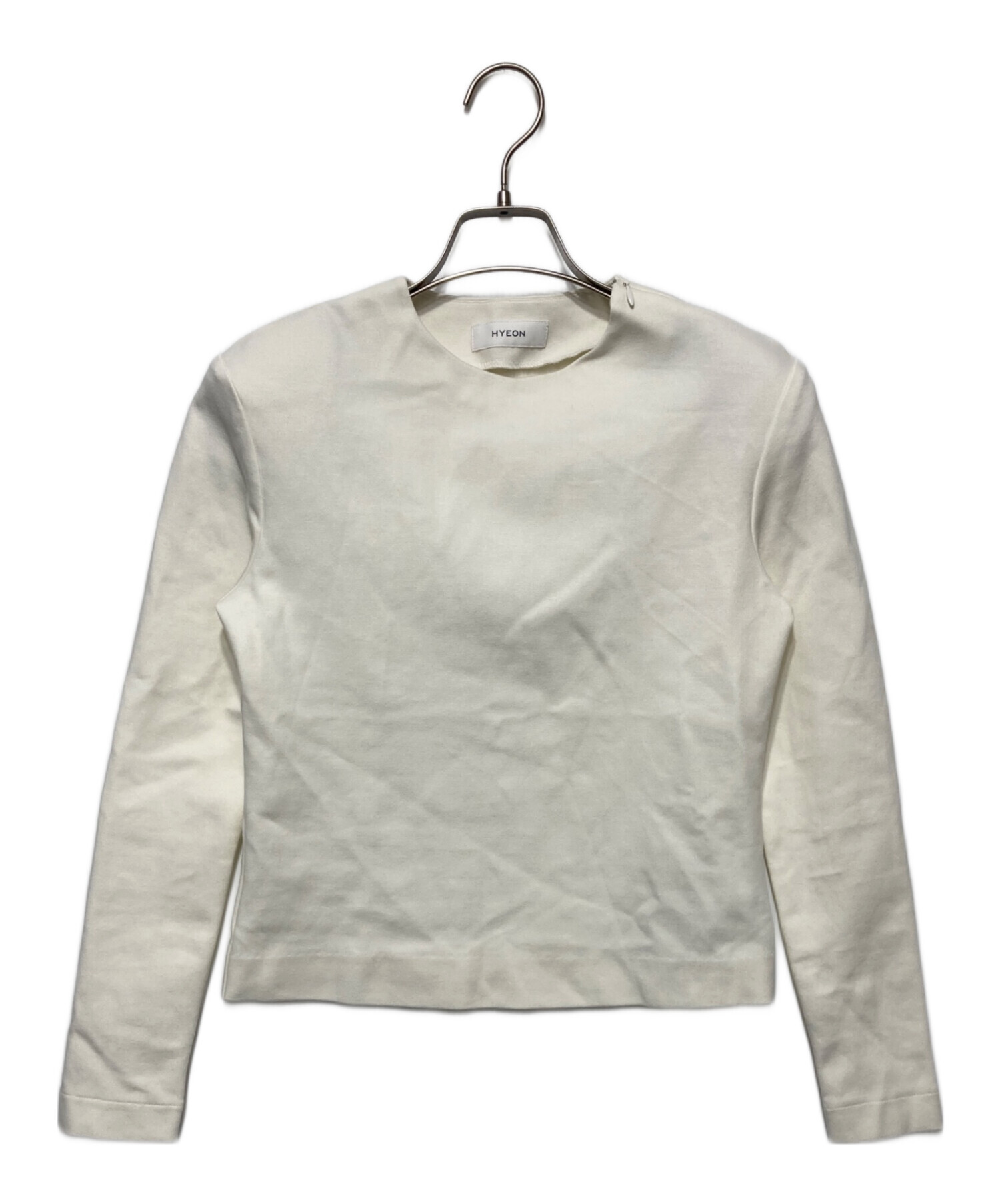 【美品】HYEON shoul tee 中古・古着通販】HYEON (ヘヨン) shoul tee ホワイト サイズ:FREE
