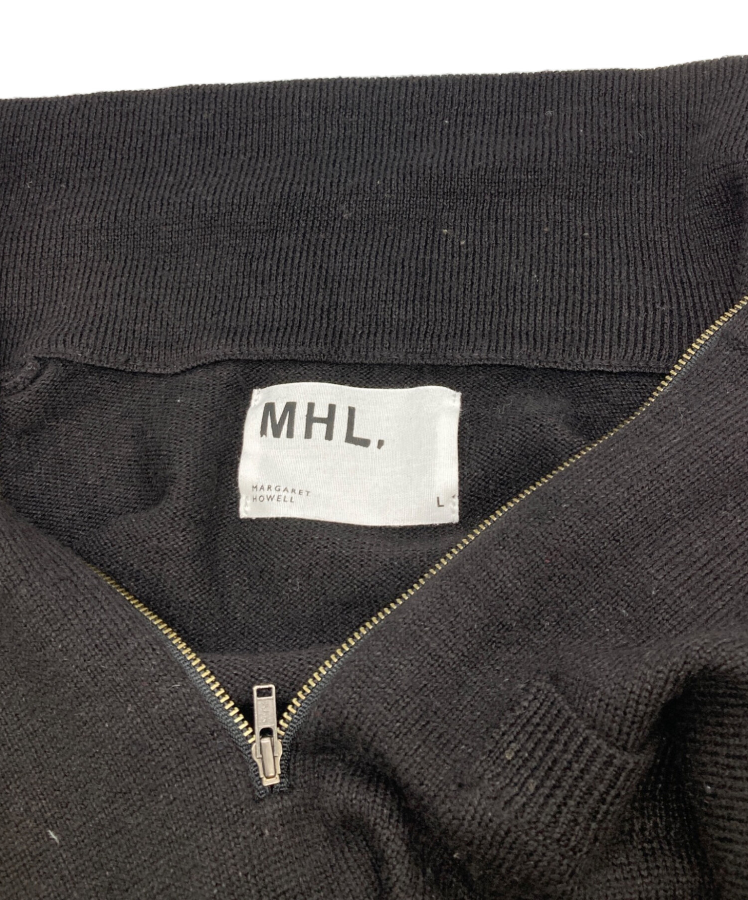 中古・古着通販】MHL (エムエイチエル) ウールリネンハーフジップ
