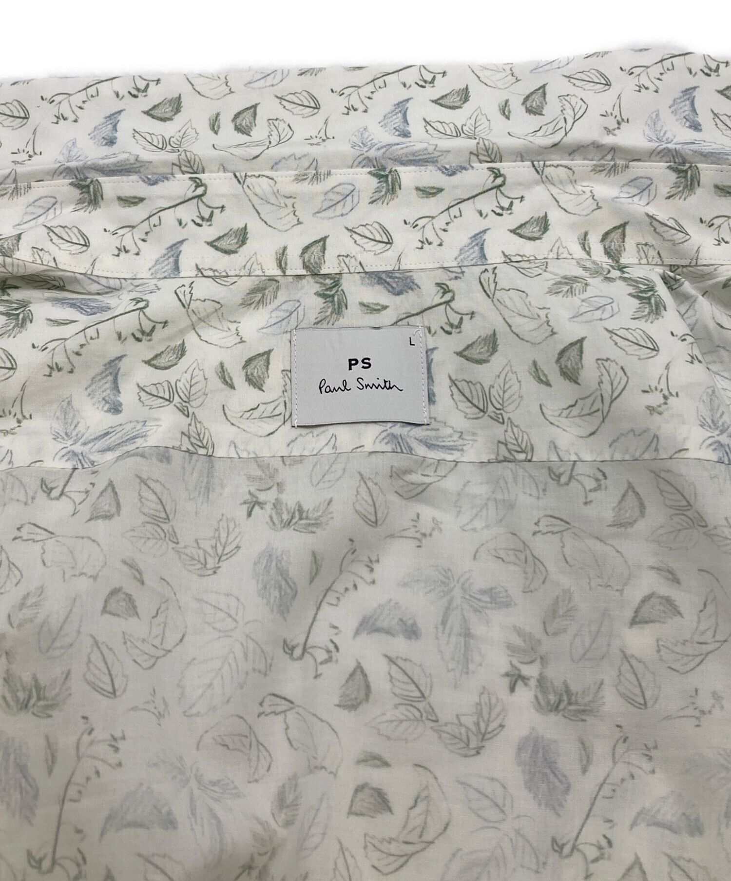 中古・古着通販】PAUL SMITH (ポールスミス) リーフ柄半袖シャツ 
