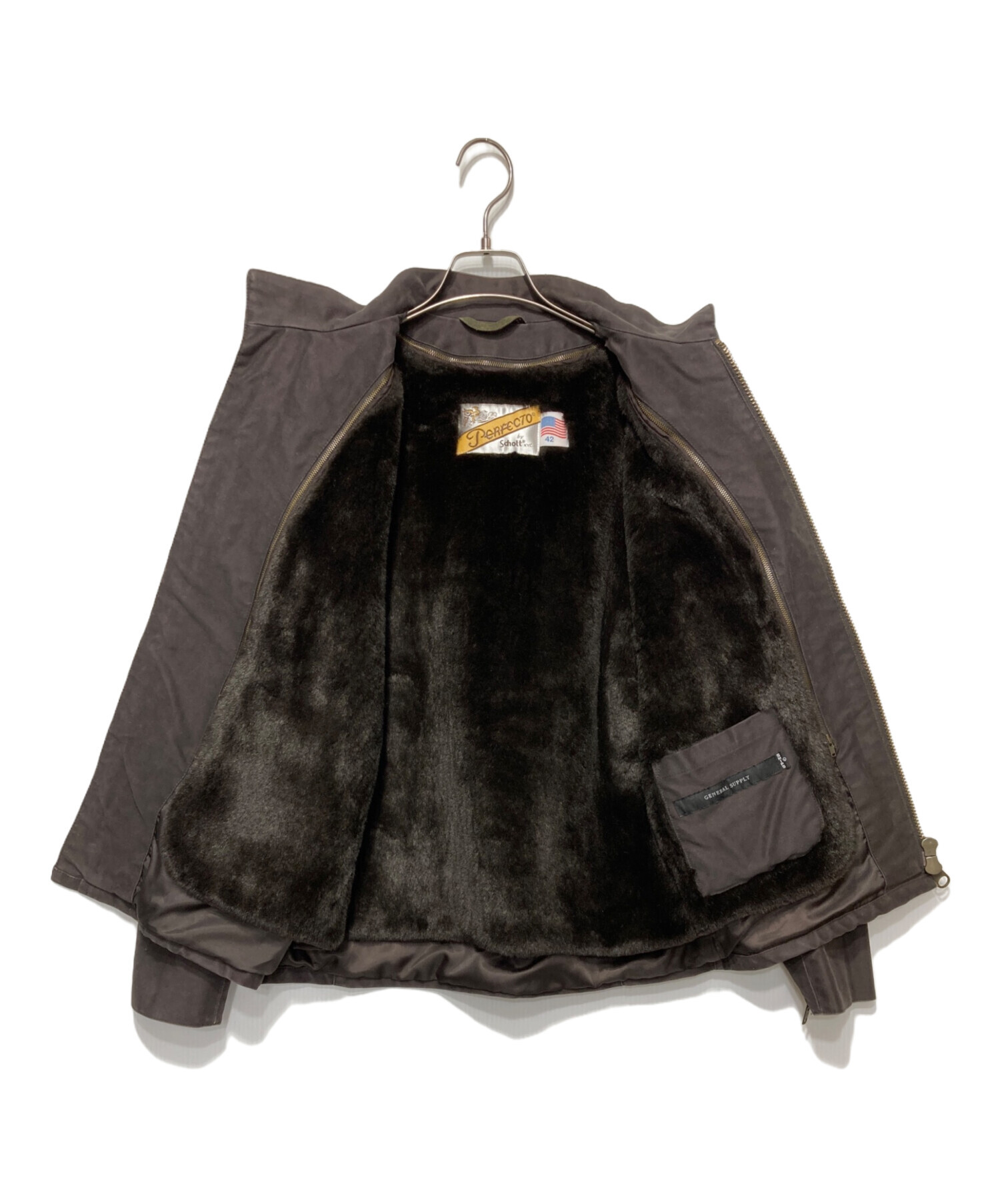 Schott×ships シングルライダースジャケット Schott×ships シングルライダースジャケット