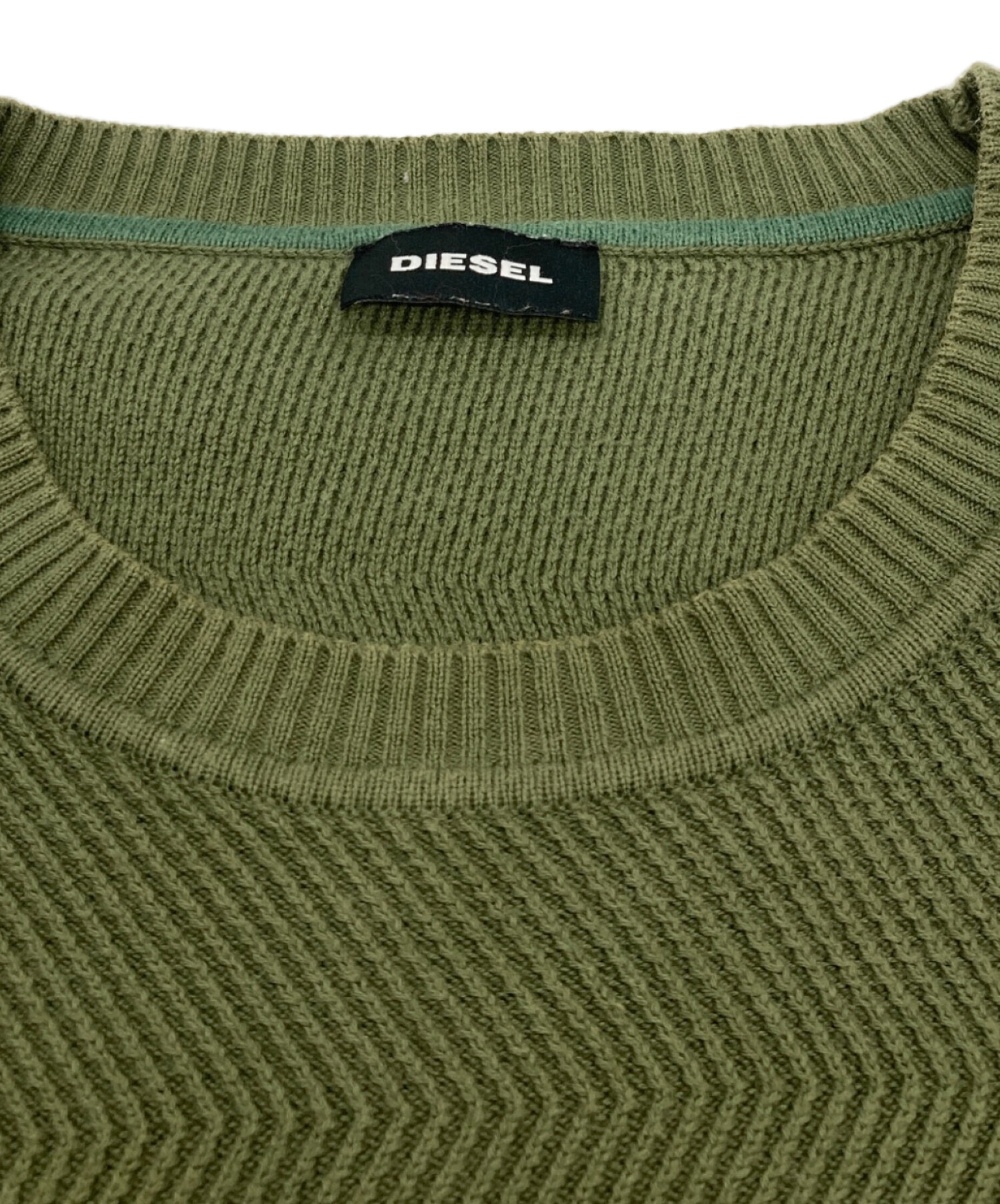 DIESEL ディーゼル Tシャツ・カットソー S 緑 【古着】【中古】【送料無料】 DIESEL - DIESEL ディーゼル Tシャツ・カットソー S 緑 【古着】【中古