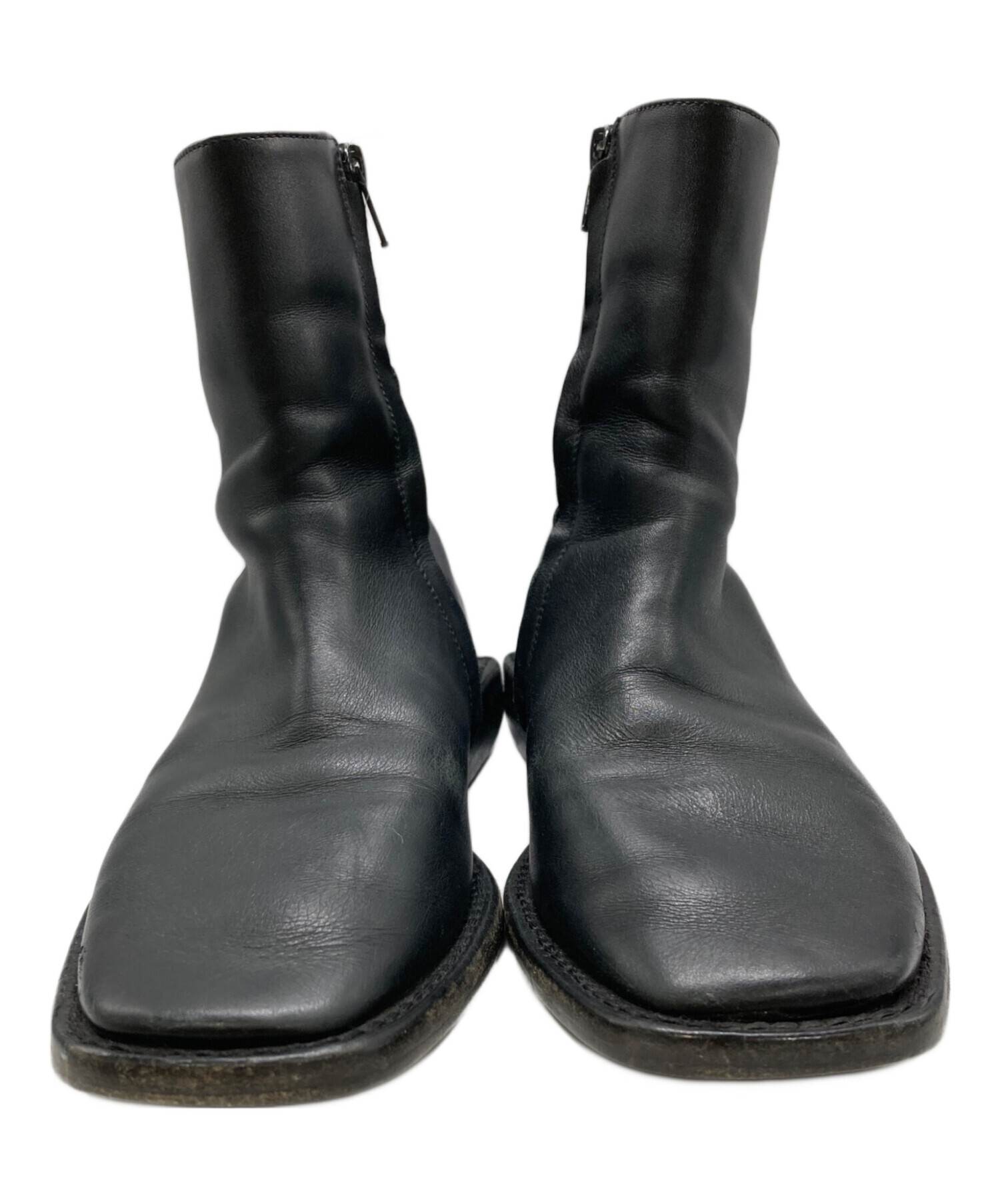 中古・古着通販】BALENCIAGA (バレンシアガ) スクエアショートブーツ 