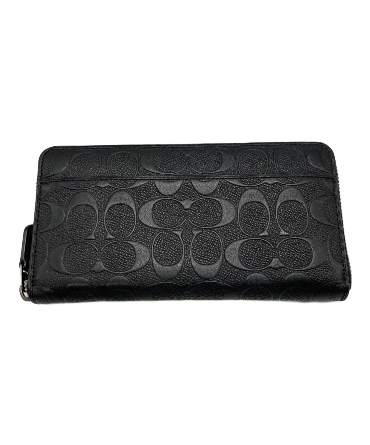 中古・古着通販】COACH (コーチ) シグネチャー長財布 ブラック