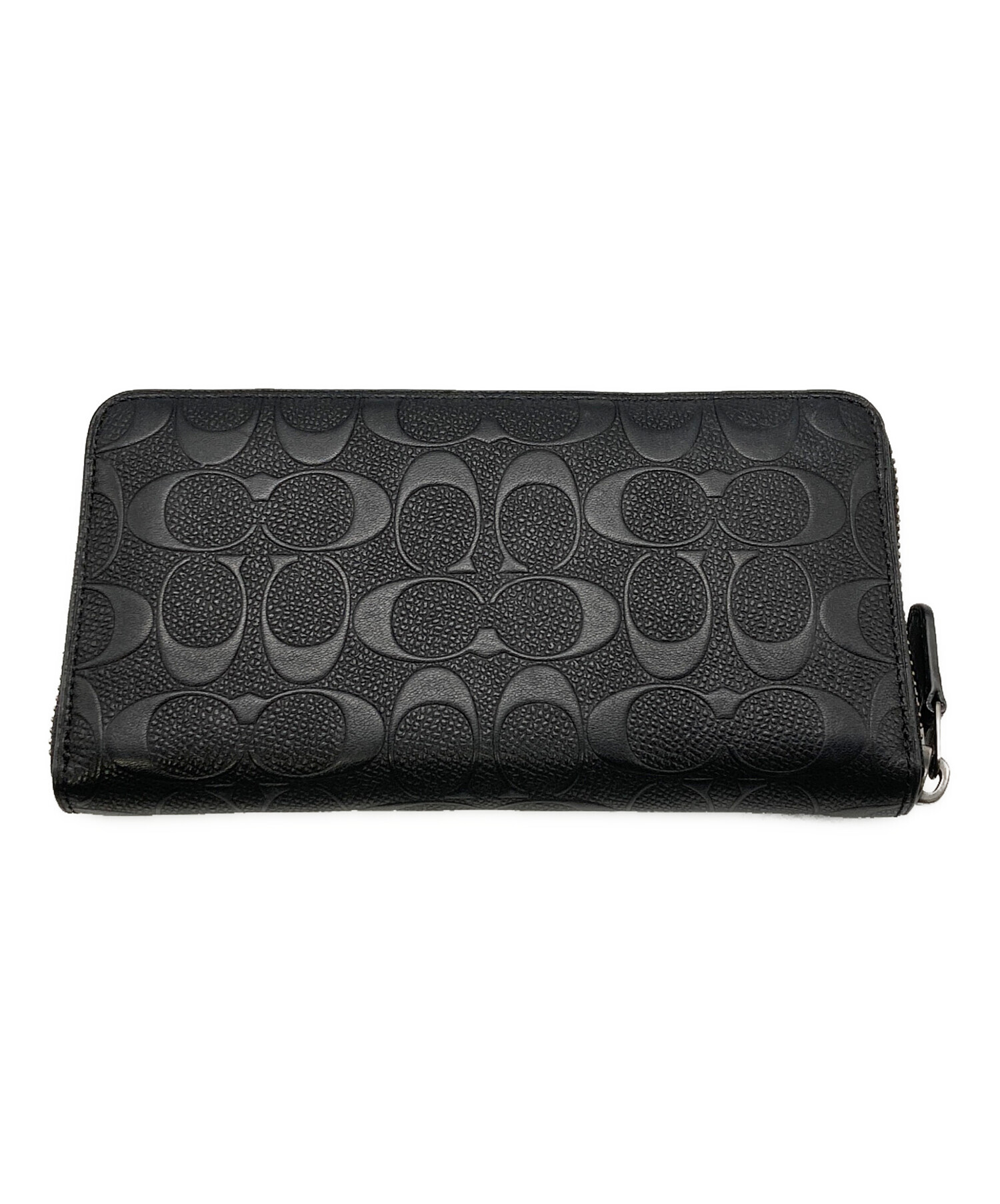 中古・古着通販】COACH (コーチ) シグネチャー長財布 ブラック