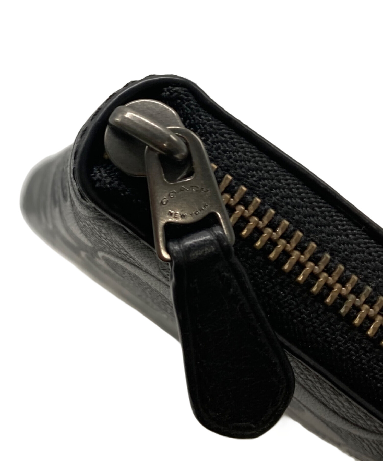 中古・古着通販】COACH (コーチ) シグネチャー長財布 ブラック