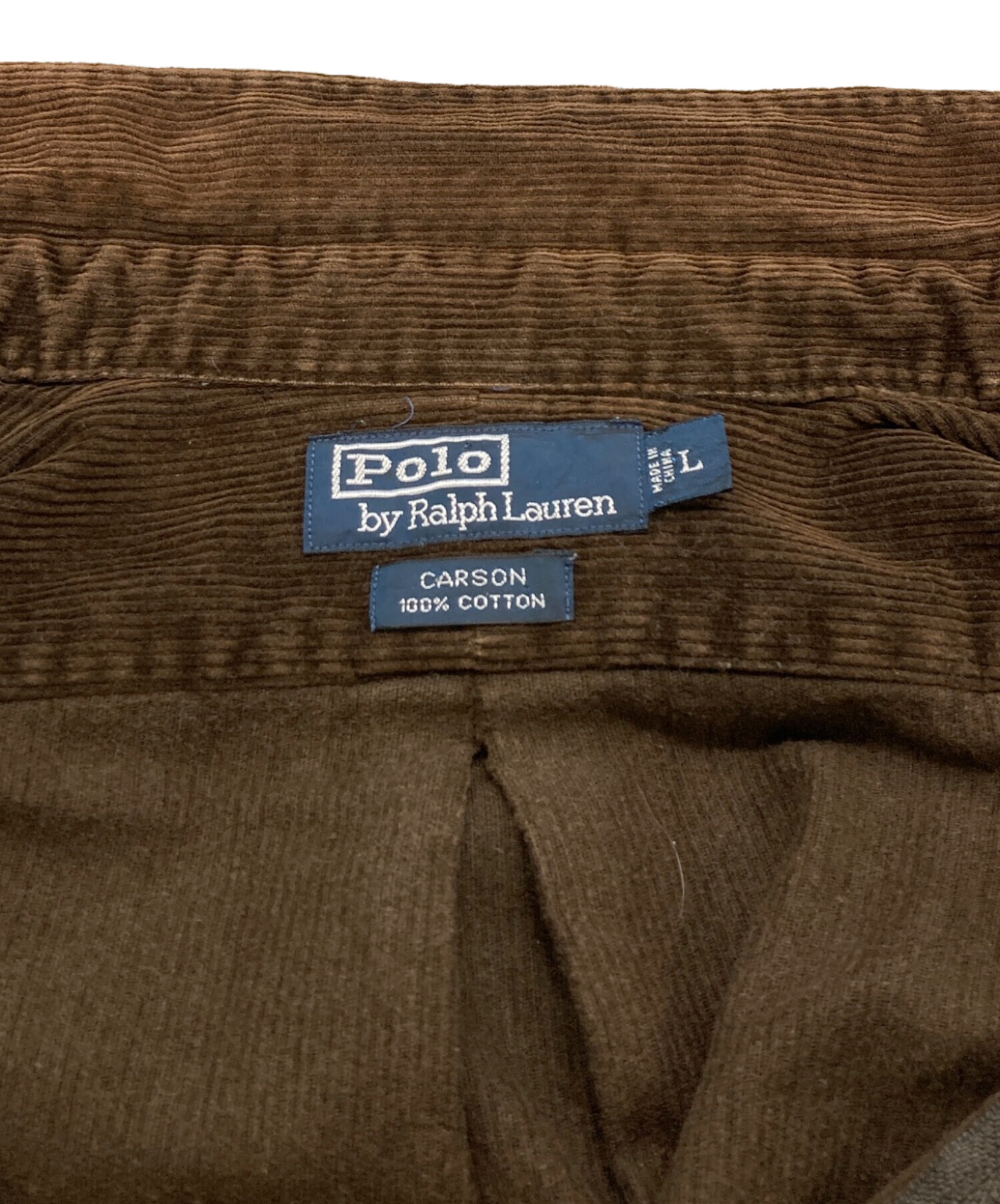 ポロラルフローレン 90s CARSON コーデュロイ ハーフジップ シャツ ポロラルフローレン 90s CARSON コーデュロイ ハーフジップ シャツM