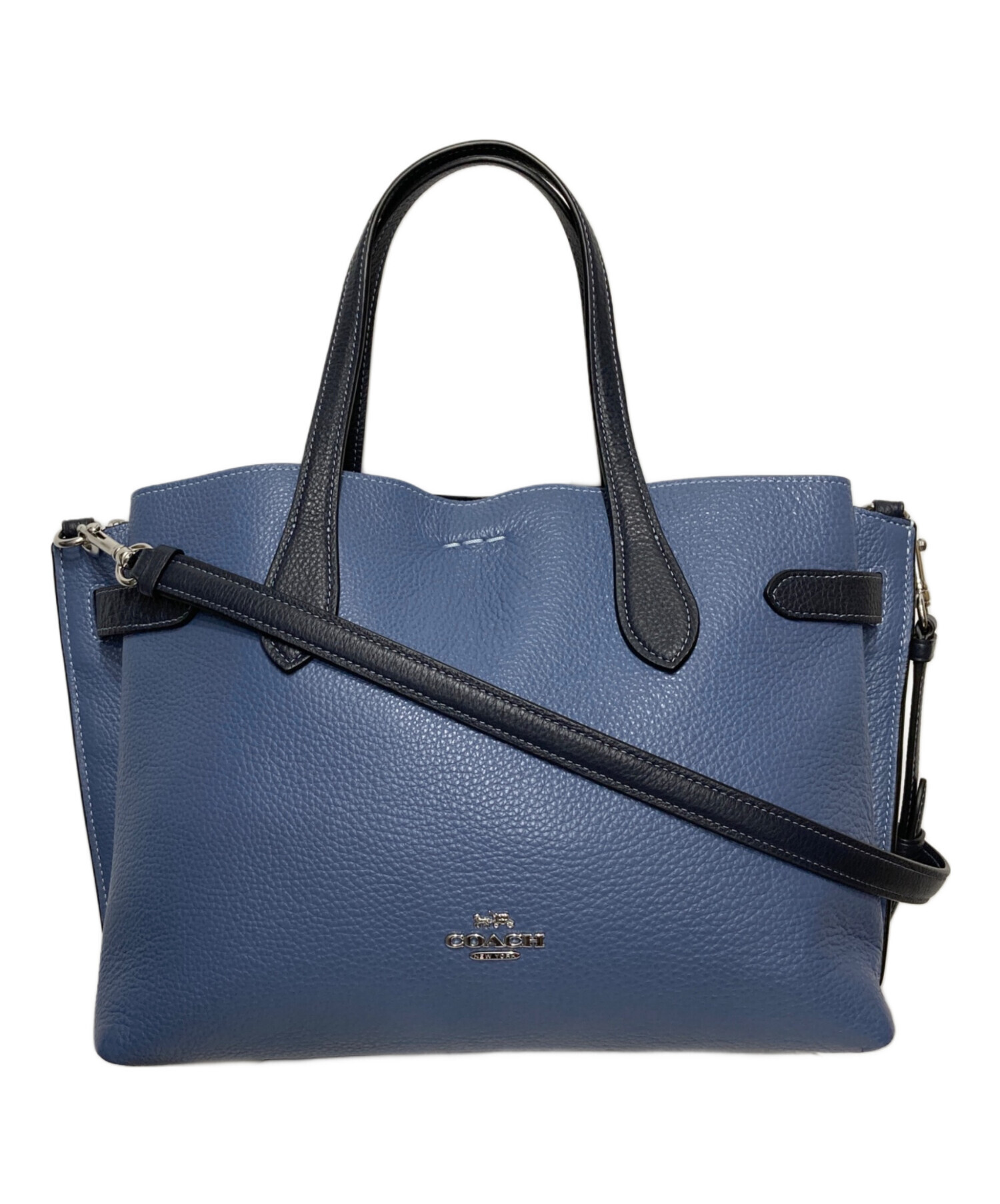 COACH ハンドバッグ ブルー/ネイビー