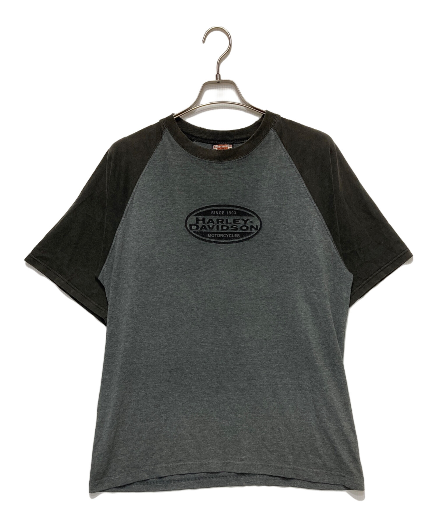 中古・古着通販】HARLEY-DAVIDSON (ハーレーダビッドソン) ラグランT 