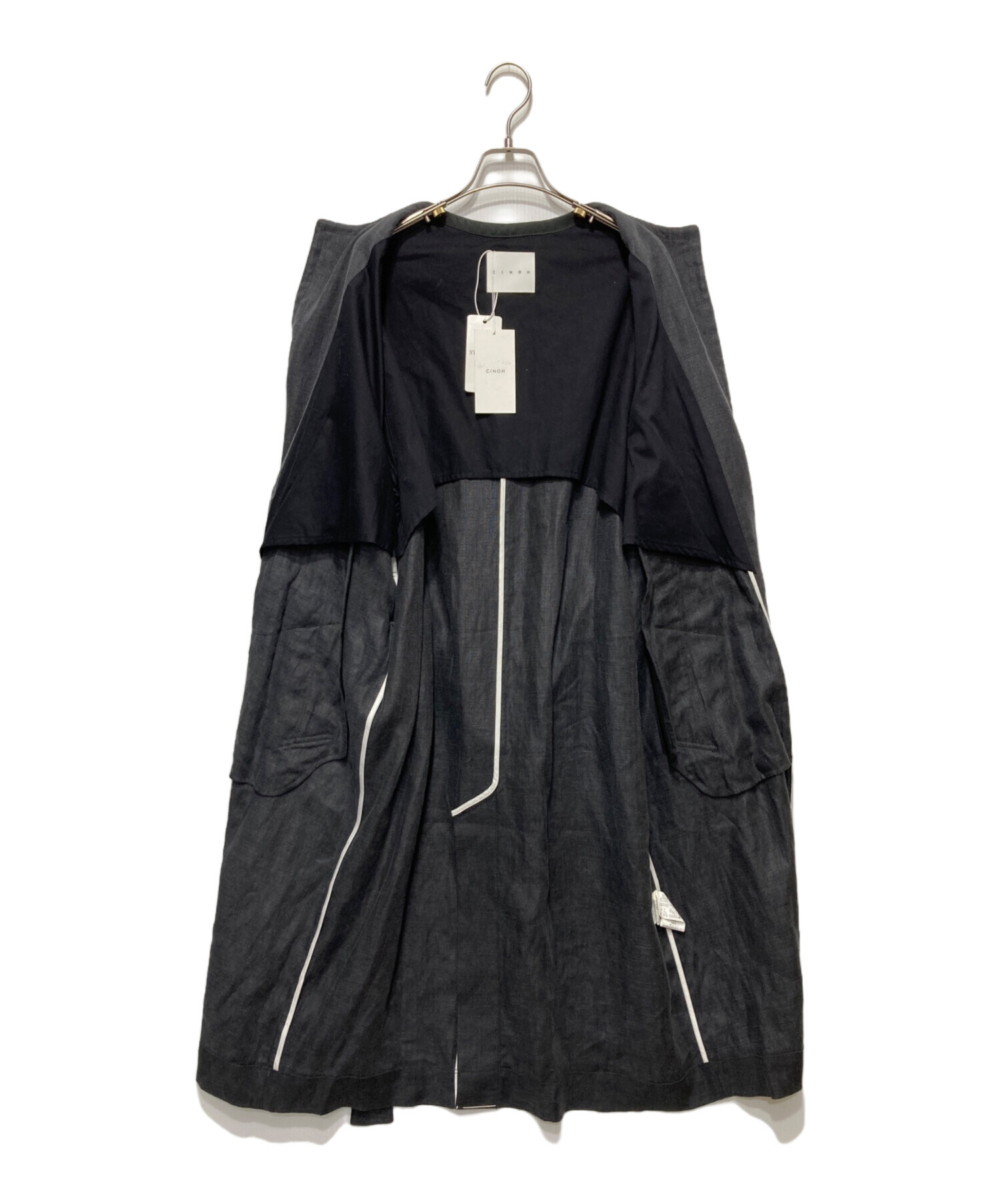 CHINOH チノ リネンコート CINOH（チノ）の「【2/28入荷予定】リネンノーカラーコート（）」 - WEAR