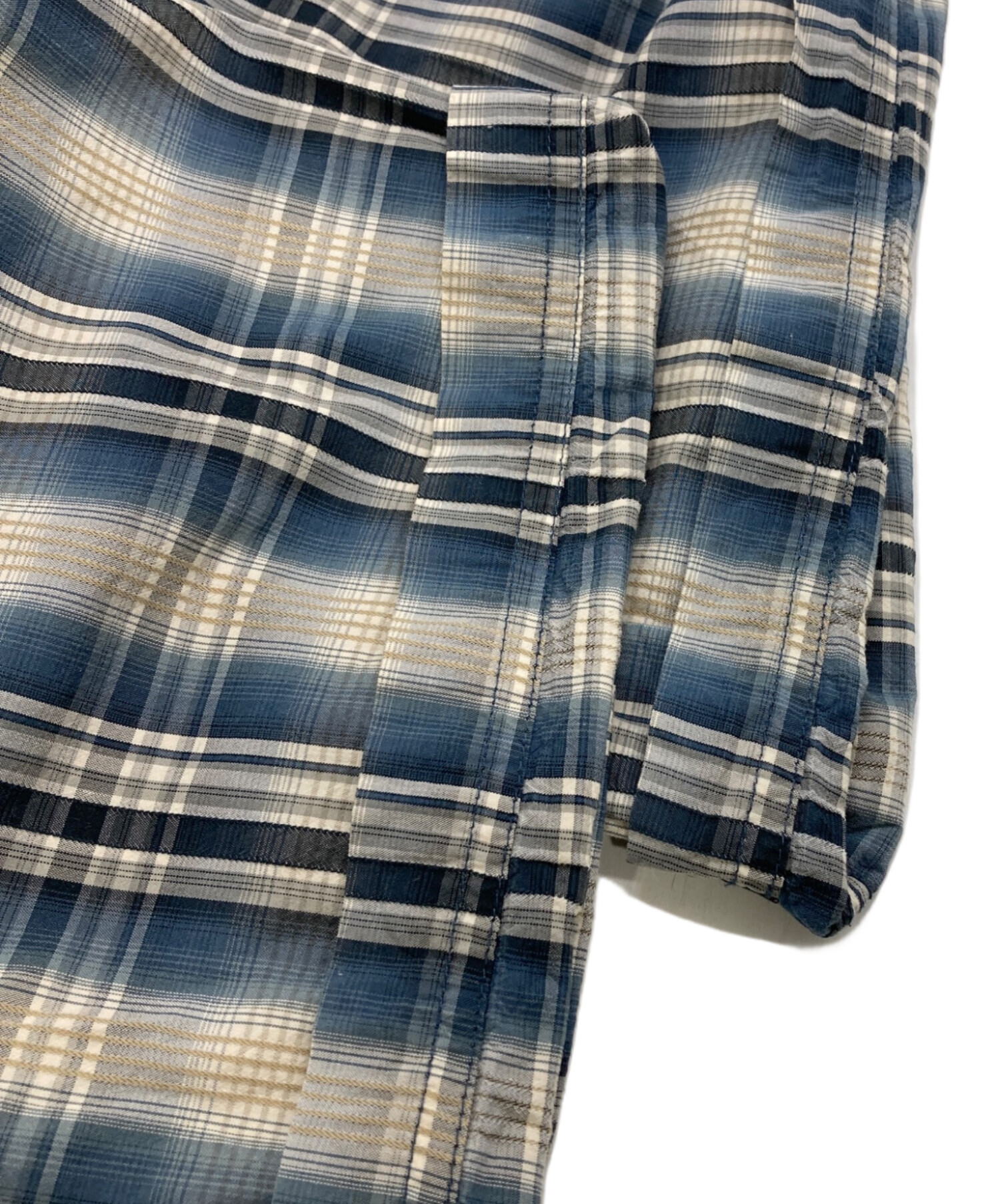 中古・古着通販】CarHartt (カーハート) チェックシャツ ブルー サイズ 