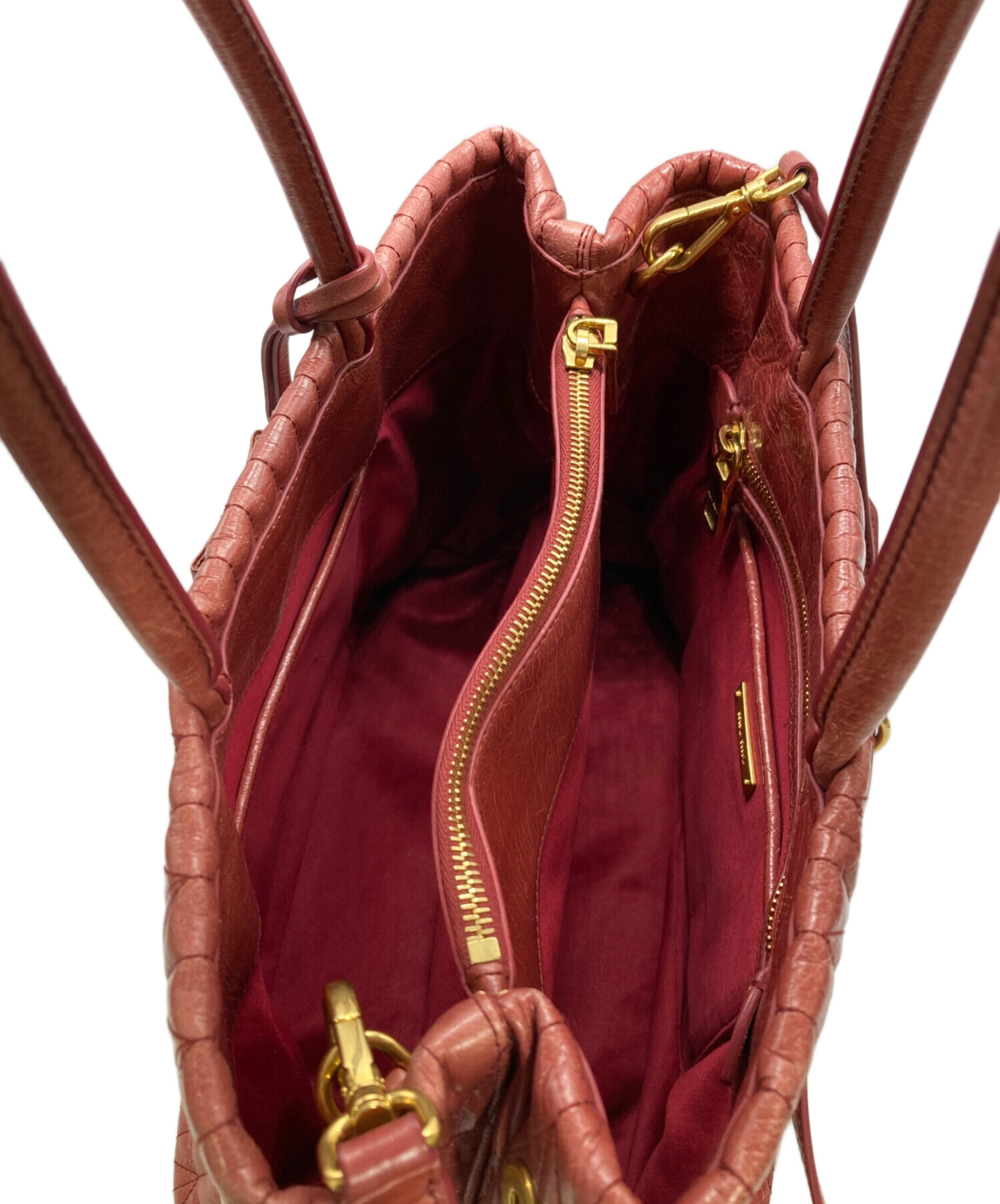 中古・古着通販】MIU MIU (ミュウミュウ) マテラッセ 2WAYトートバッグ