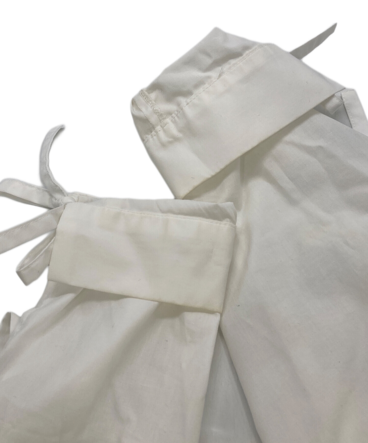 中古・古着通販】Ameri (アメリ) 2WAY RIBBON SLEEVE SHIRT ホワイト 