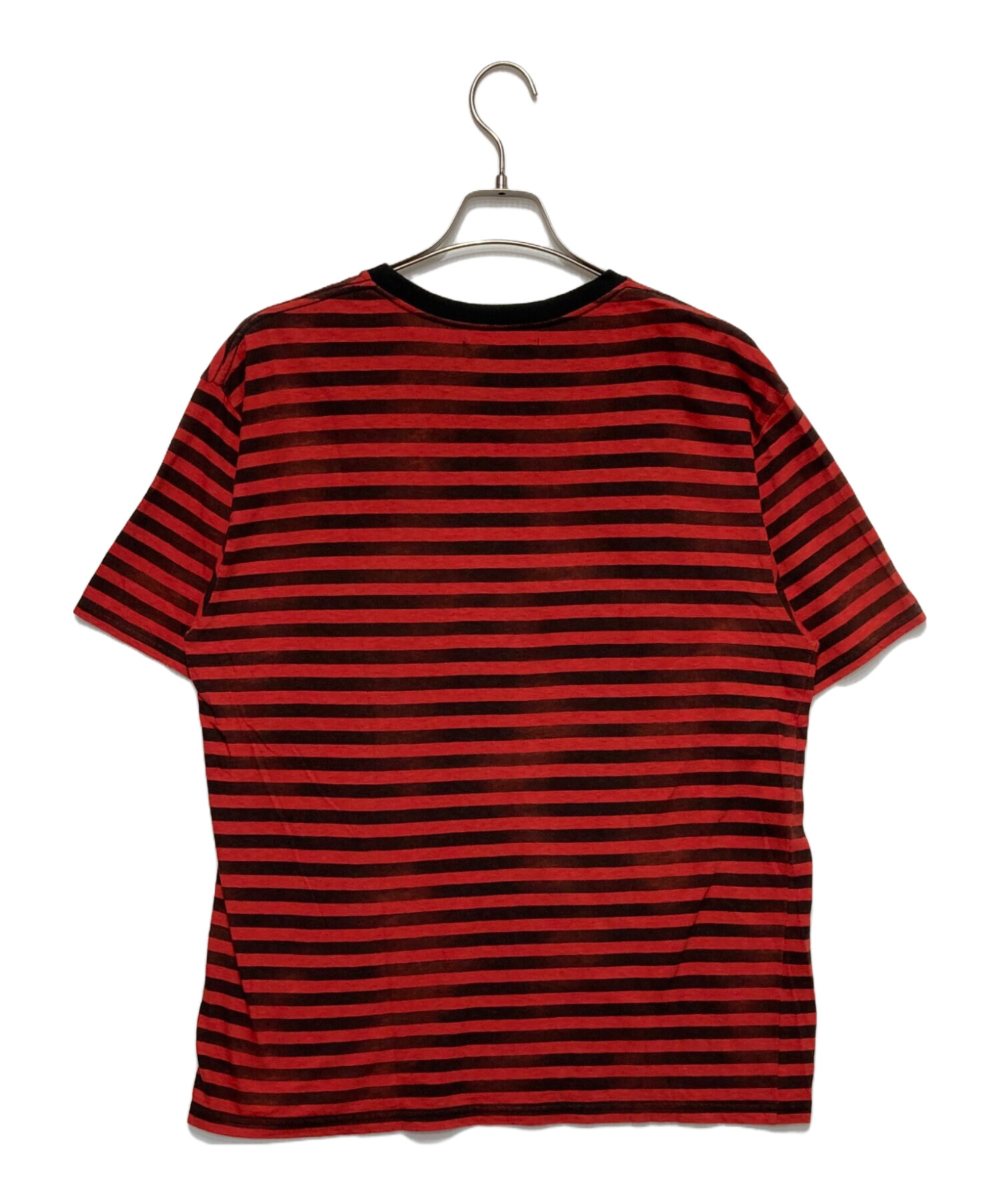 하민様 中古・古着通販】MINEDENIM (マインデニム) Hazy Border T-SH レッド