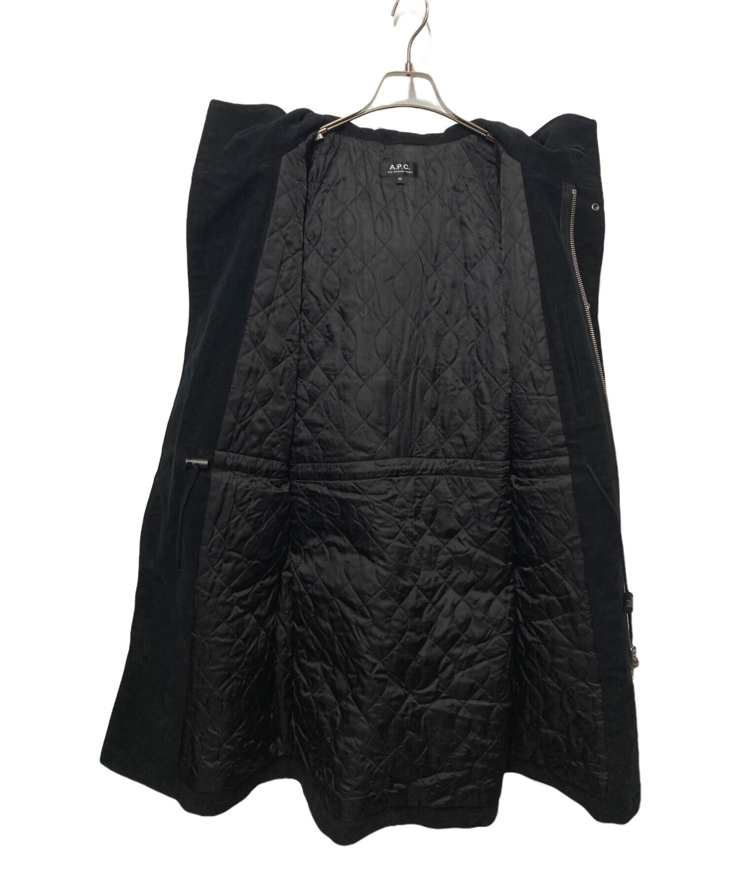 中古・古着通販】A.P.C. (アーペーセー) モッズコート ブラック サイズ
