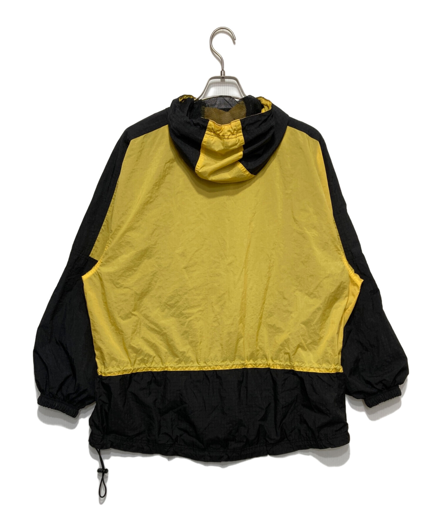 Nike レディースナイロンジャケットセットアップ XL 黒/蛍光イエロー NIKE ナイキ ナイロン ジャケット レディース トラックジャケット ロゴ