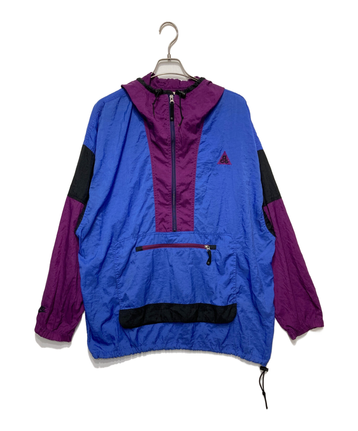 NIKE ACG 90s アノラックパーカー　XL 90s NIKE ACG Logo Nylon Anorak Parka 赤黒 XL ナイキ エーシージー