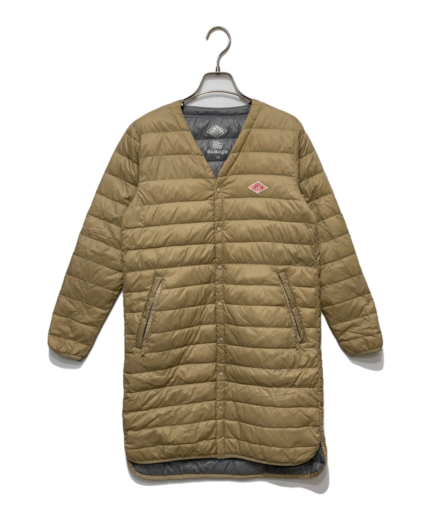 ダントン ダウン ベージュ 34 DANTON / ダントン インナーダウン