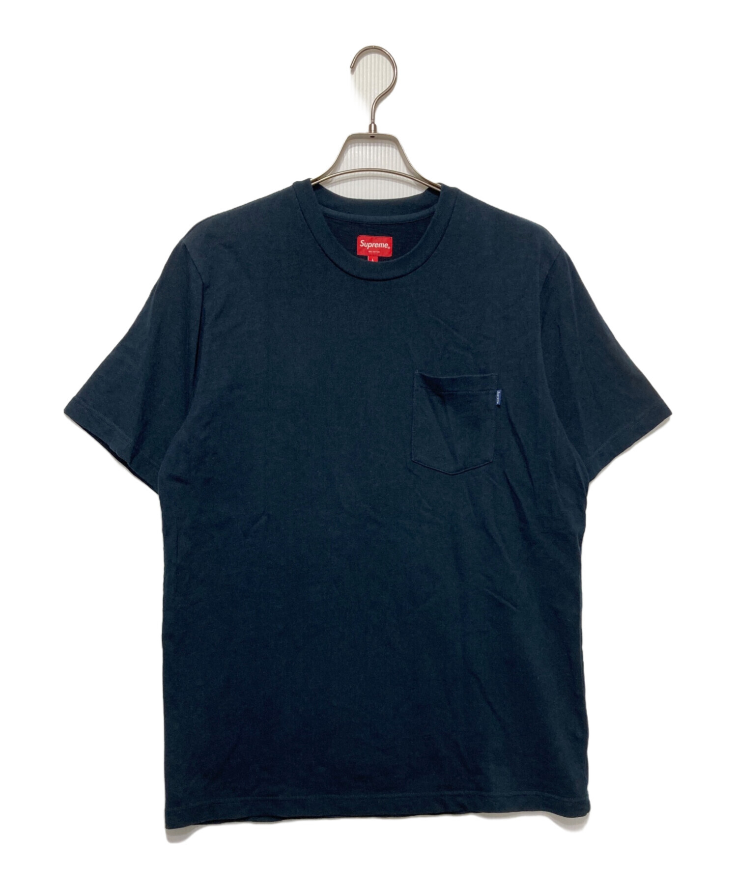中古・古着通販】SUPREME (シュプリーム) ポケットTシャツ ネイビー 