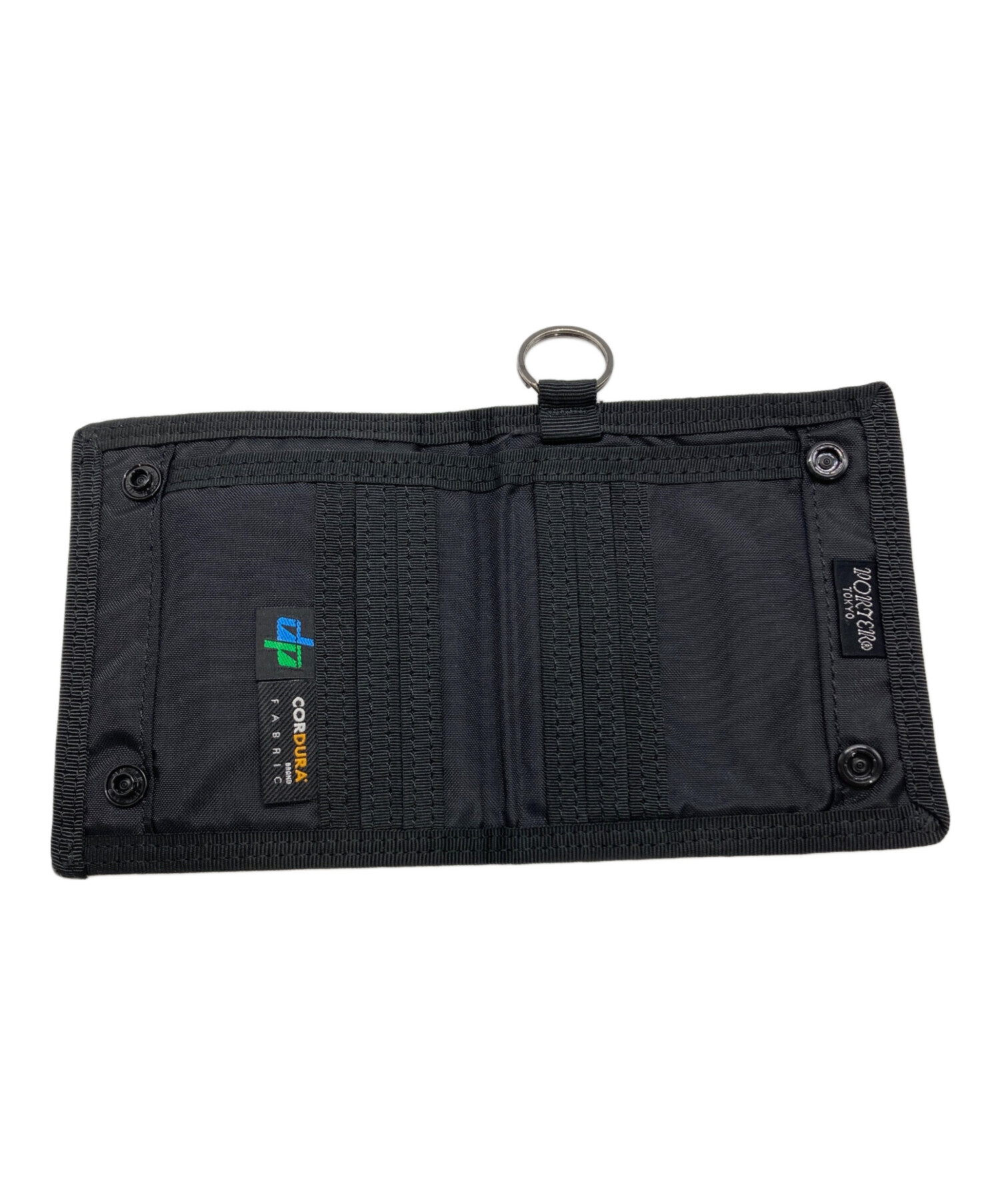 PORTER 二つ折り財布 ブラック コーデュラ PORTER 二つ折り財布 黒