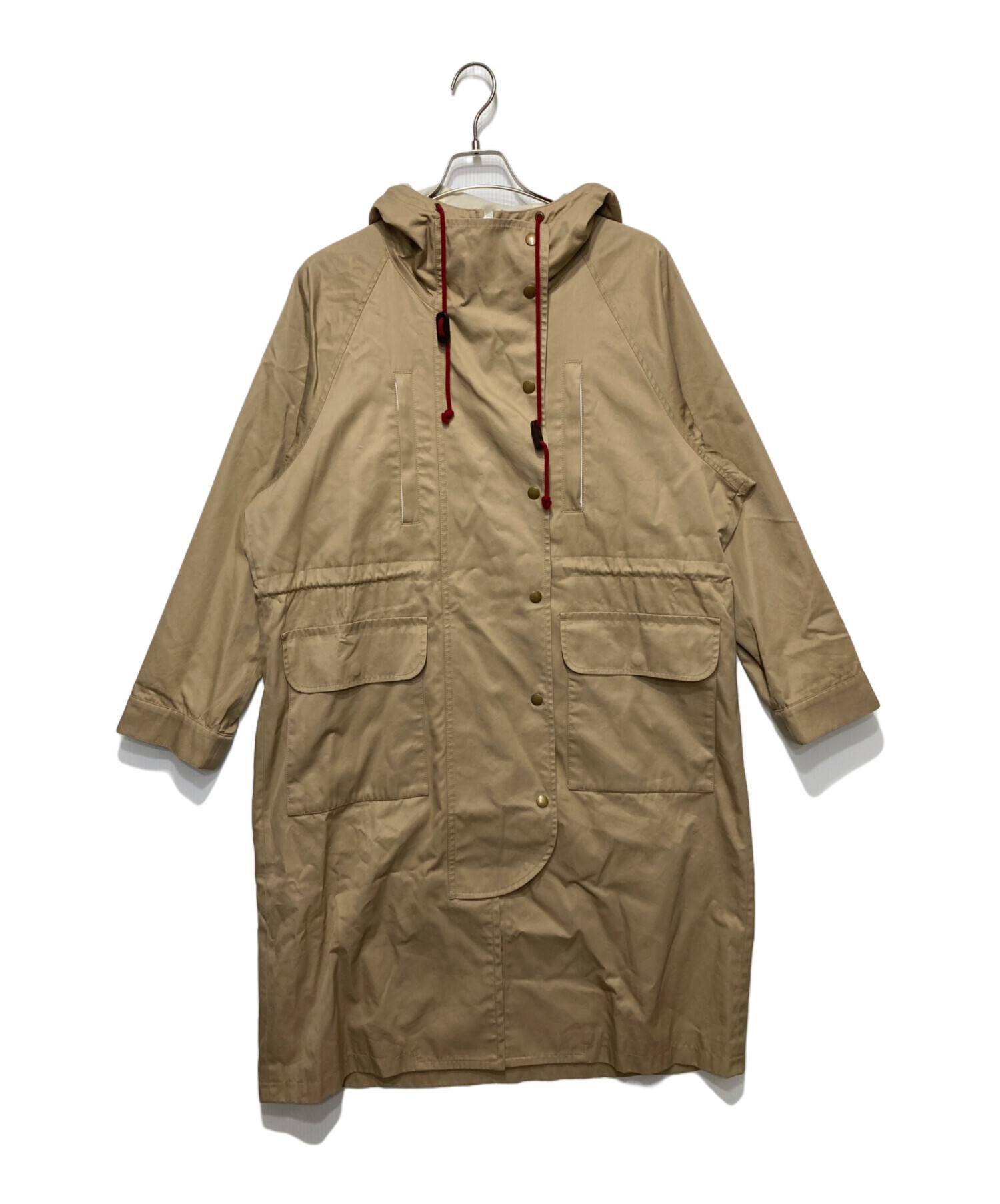 メヤメ NYLON MANY POCKET PARKAコート (一部難アリ) 中古・古着通販】MEYAME (メヤメ) MANY POCKETS PARKA コート ベージュ