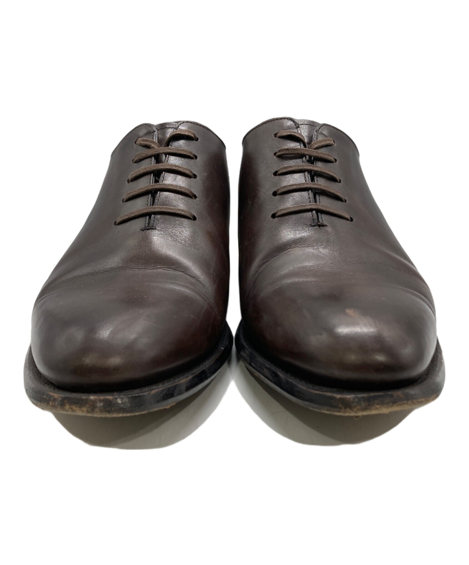 シェットランドフォックス　ダークブラウン レースアップ ドレスシューズ 中古・古着通販】SHETLAND FOX (シェットランドフォックス) レース