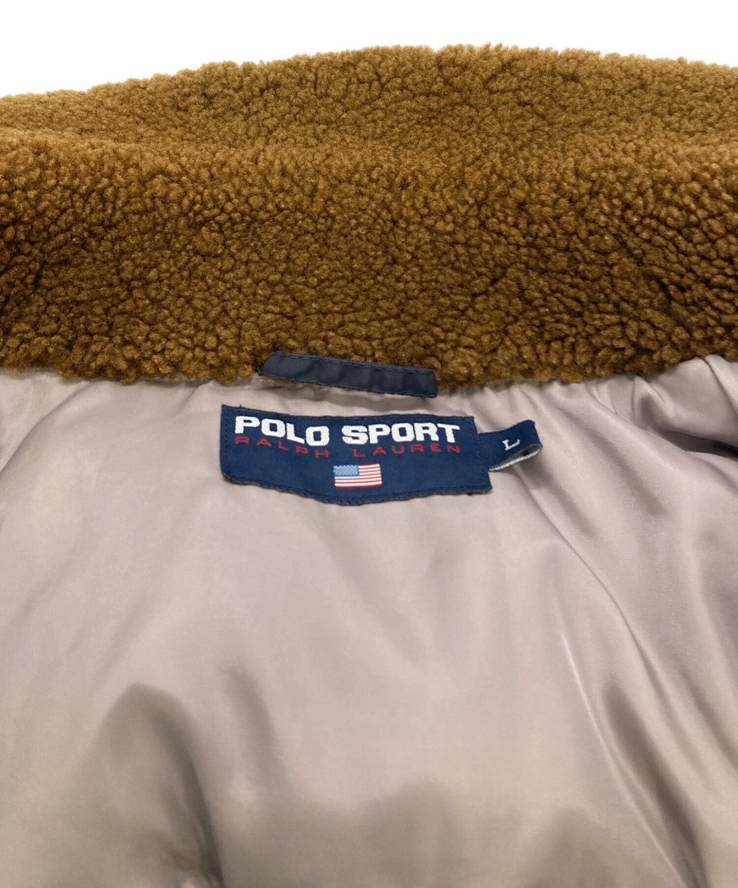 中古・古着通販】POLO SPORT (ポロスポーツ) ボア襟B-15フライトダウン