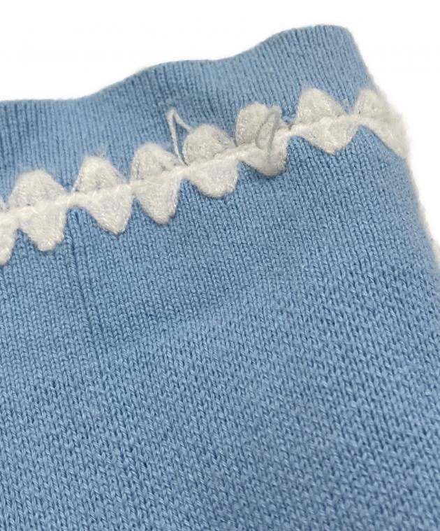 中古・古着通販】TTT MSW (ティー) Knit polo cardigan スカイブルー