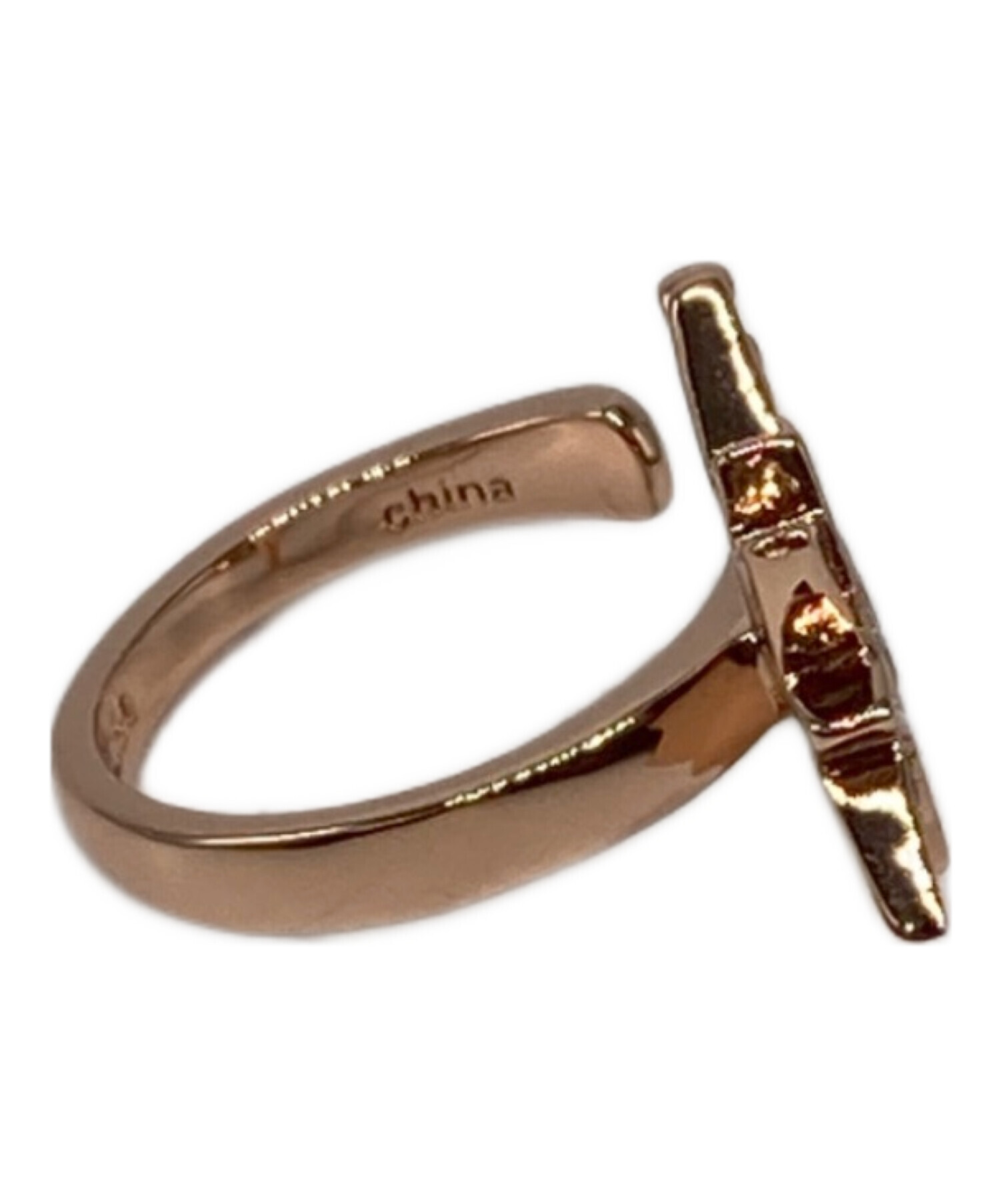 【4℃】 スターモチーフ リング 中古・古着通販】COACH (コーチ) スターモチーフリング ピンク サイズ