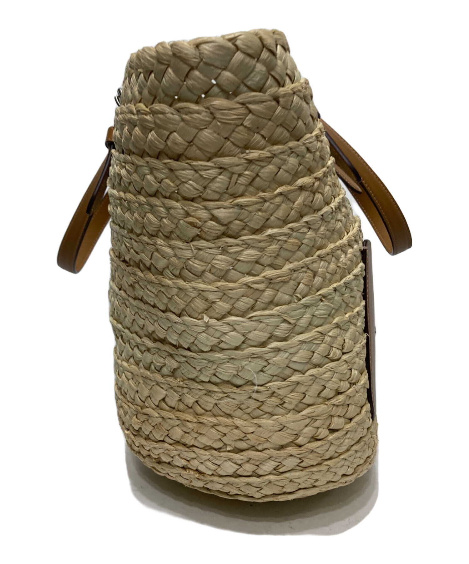 中古・古着通販】COACH (コーチ) ラージトート カゴバッグ ベージュ