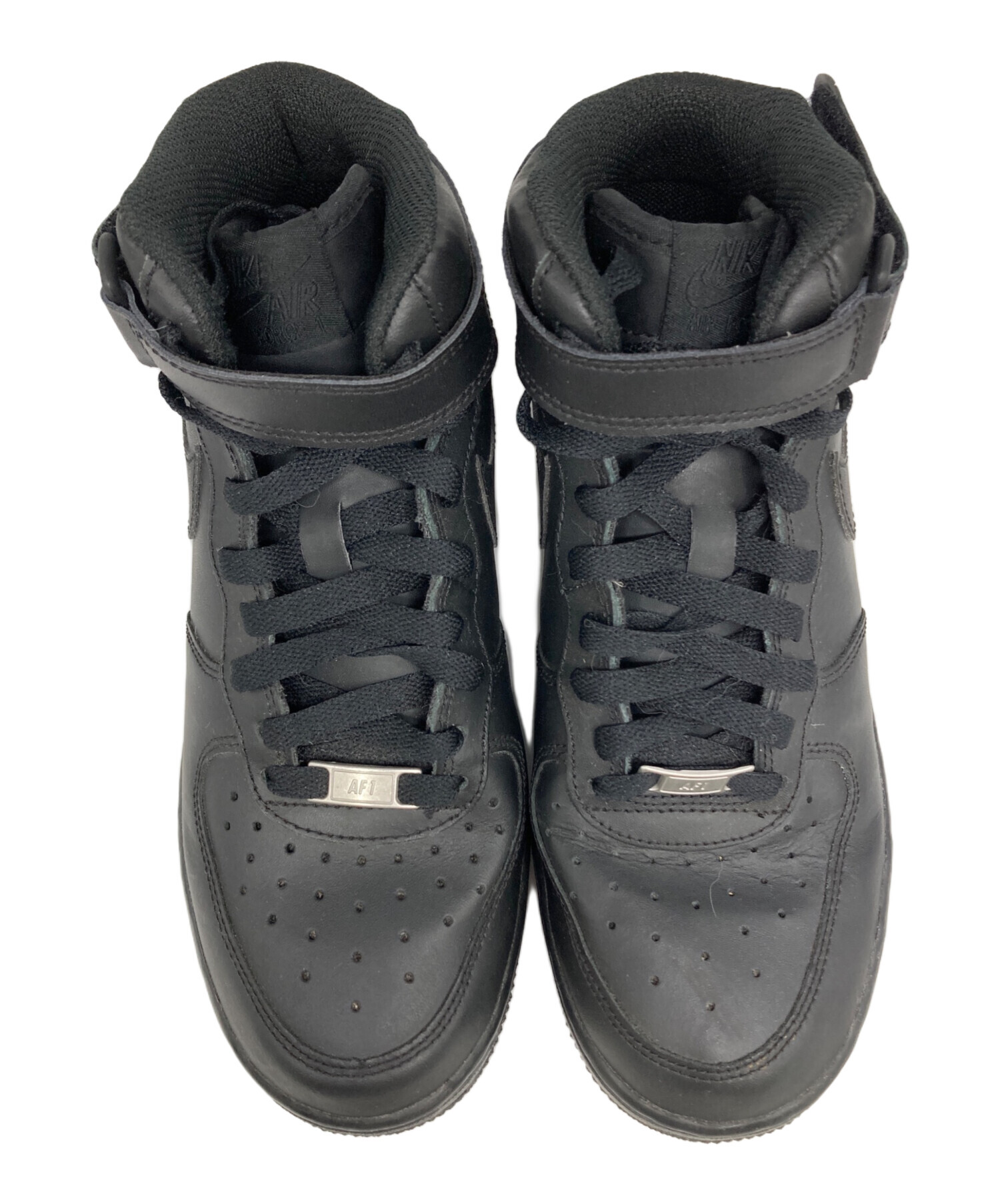 中古・古着通販】NIKE (ナイキ) AIR FORCE 1 MID (GS) ブラック サイズ 