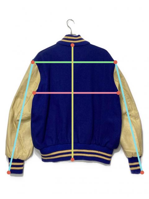 中古・古着通販】skookum (スクーカム) 袖レザーワッペンスタジャン