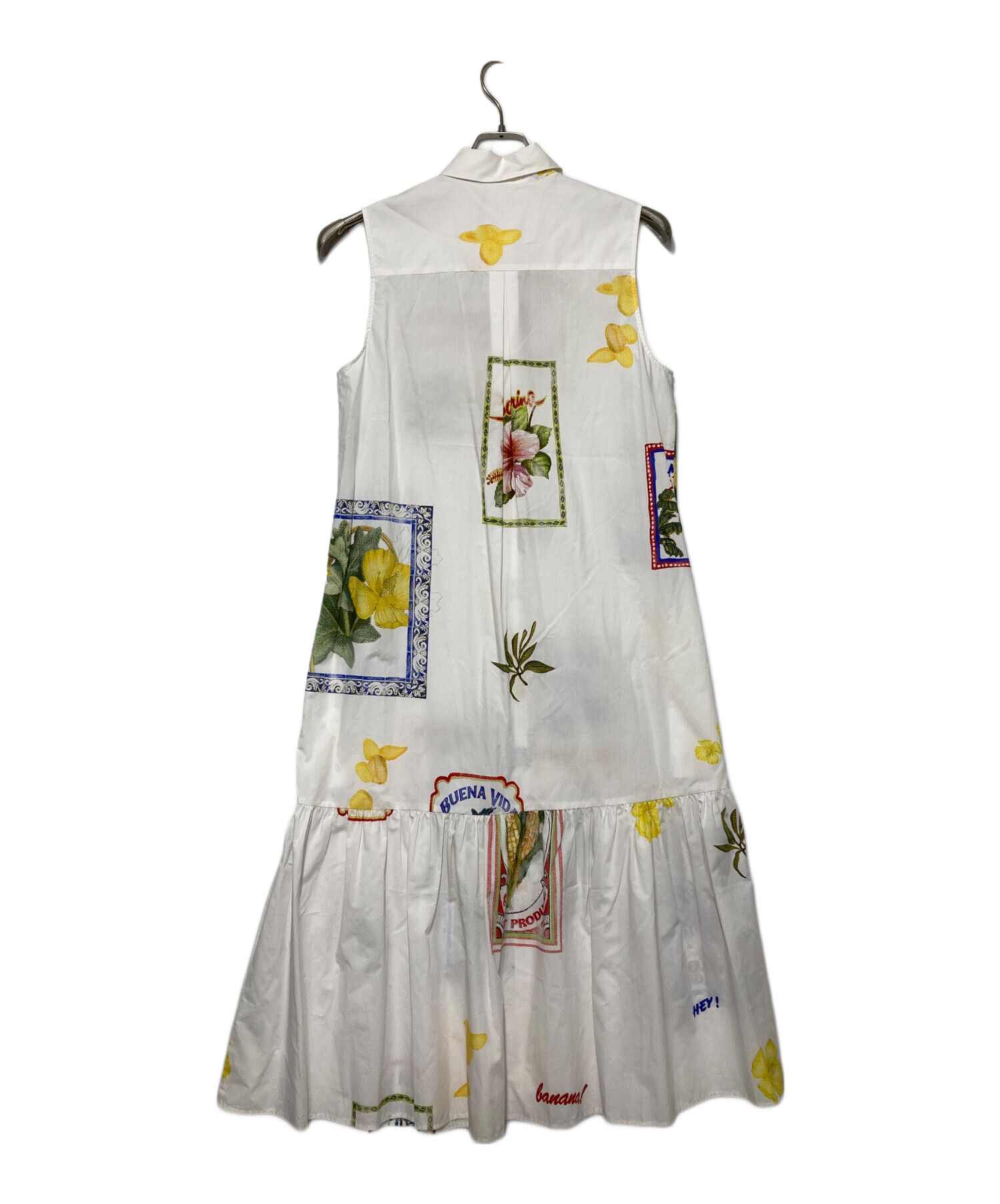 中古・古着通販】Desigual (デシグアル) ポストカードシャツワンピース 