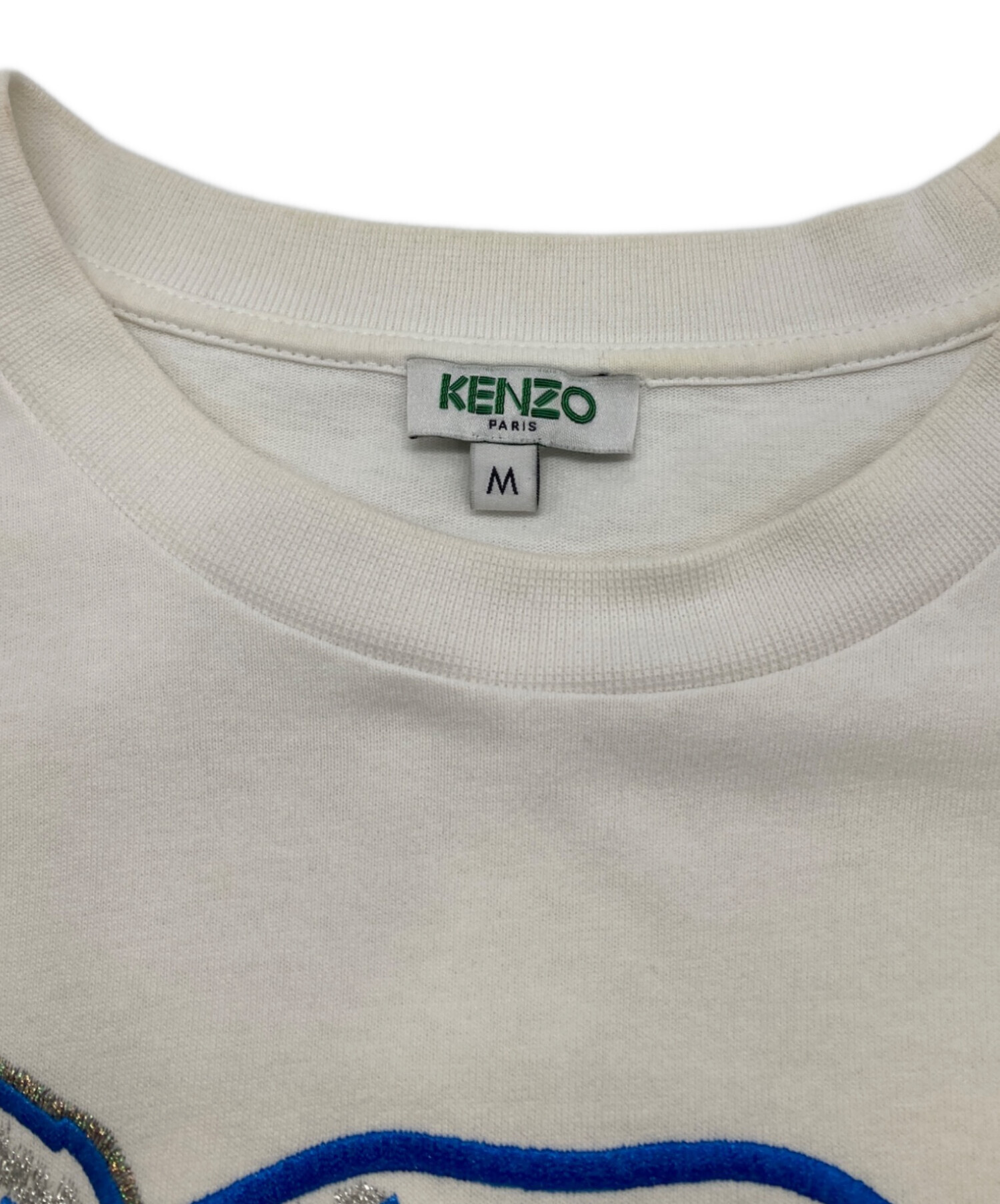 中古・古着通販】KENZO (ケンゾー) タイガー刺繍Tシャツ ホワイト