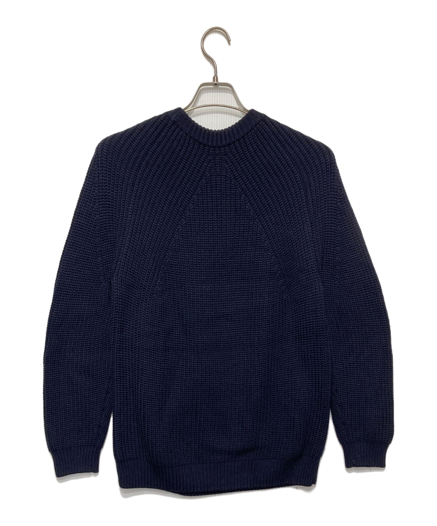 BROADER ニット【中古】 80s ラムウール エルボーパッチ ニット  