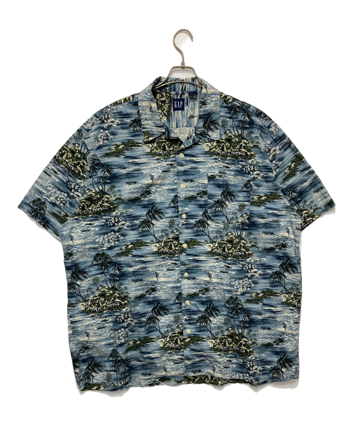 【中古】 もう一度アロハ 中古・古着通販】OLD GAP (オールドギャップ) アロハシャツ スカイ