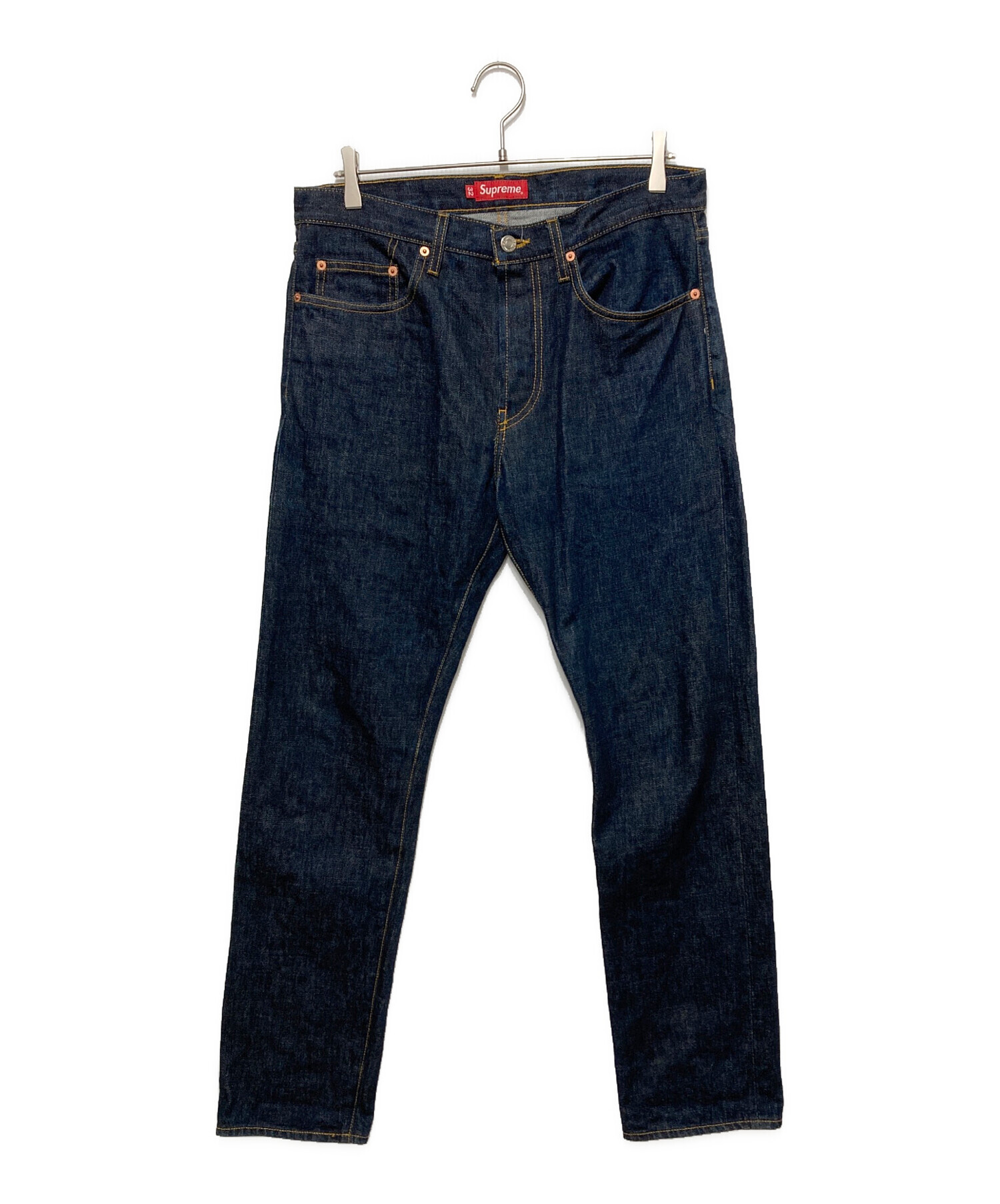 Supreme Rigid Slim Jean リジッド ジーンズ32インチ 中古・古着通販】SUPREME (シュプリーム) Rigid Slim Jean インディゴ