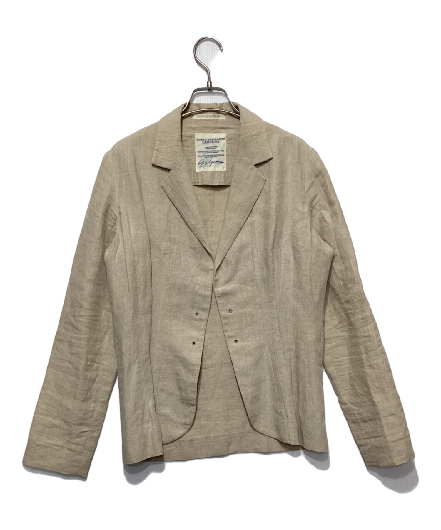 中古・古着通販】YOHJI YAMAMOTO (ヨウジヤマモト) リネンテーラード 