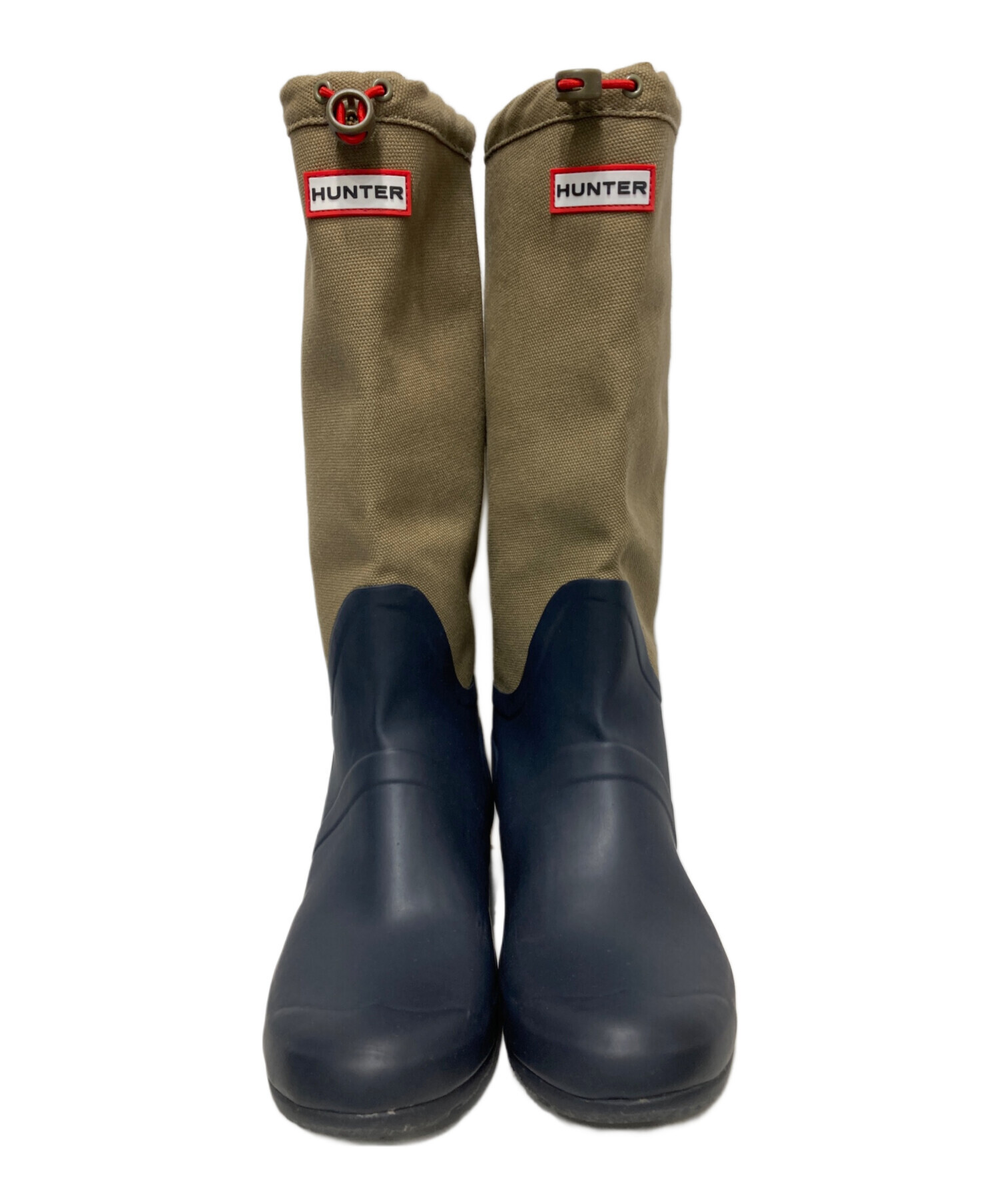 中古・古着通販】HUNTER (ハンター) ロングレインブーツ カーキ