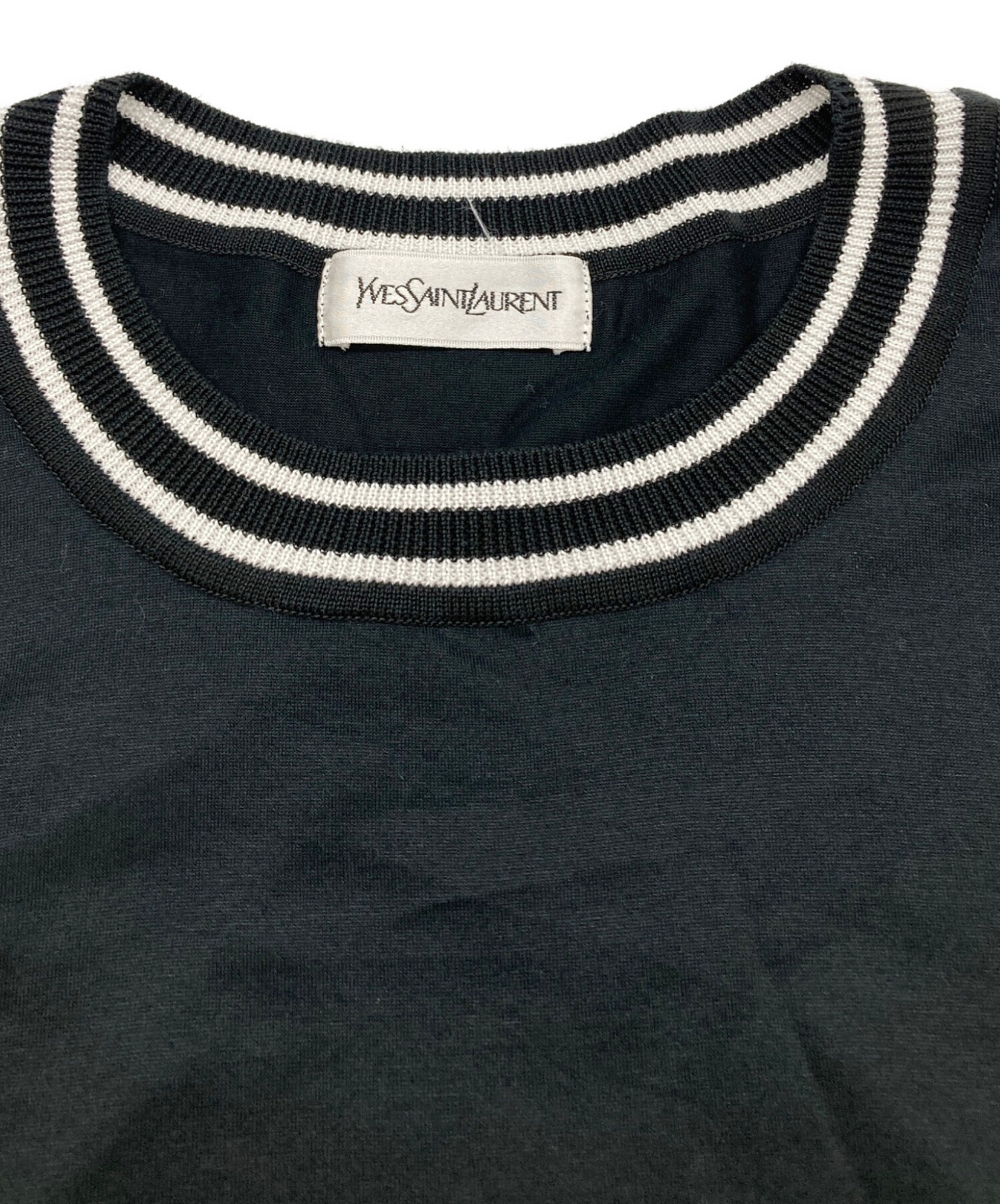 中古・古着通販】Yves Saint Laurent (イヴサンローラン) ロゴ刺繍T 