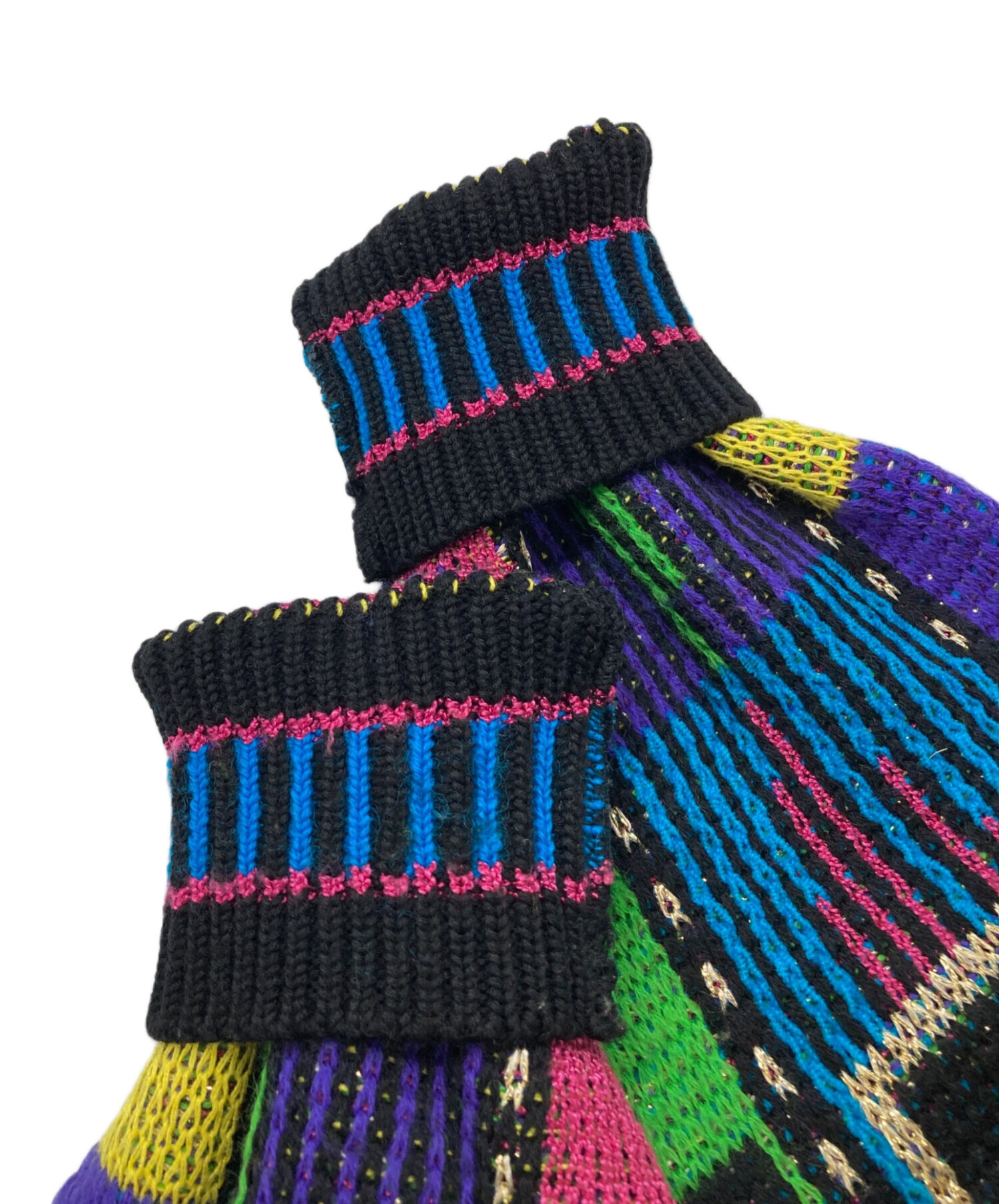 YOSHIYUKI KONISHI セーター ブルー タートルネック 中古・古着通販】ficce YOSHIYUKI KONISHI (フィッチェ ヨシユキ