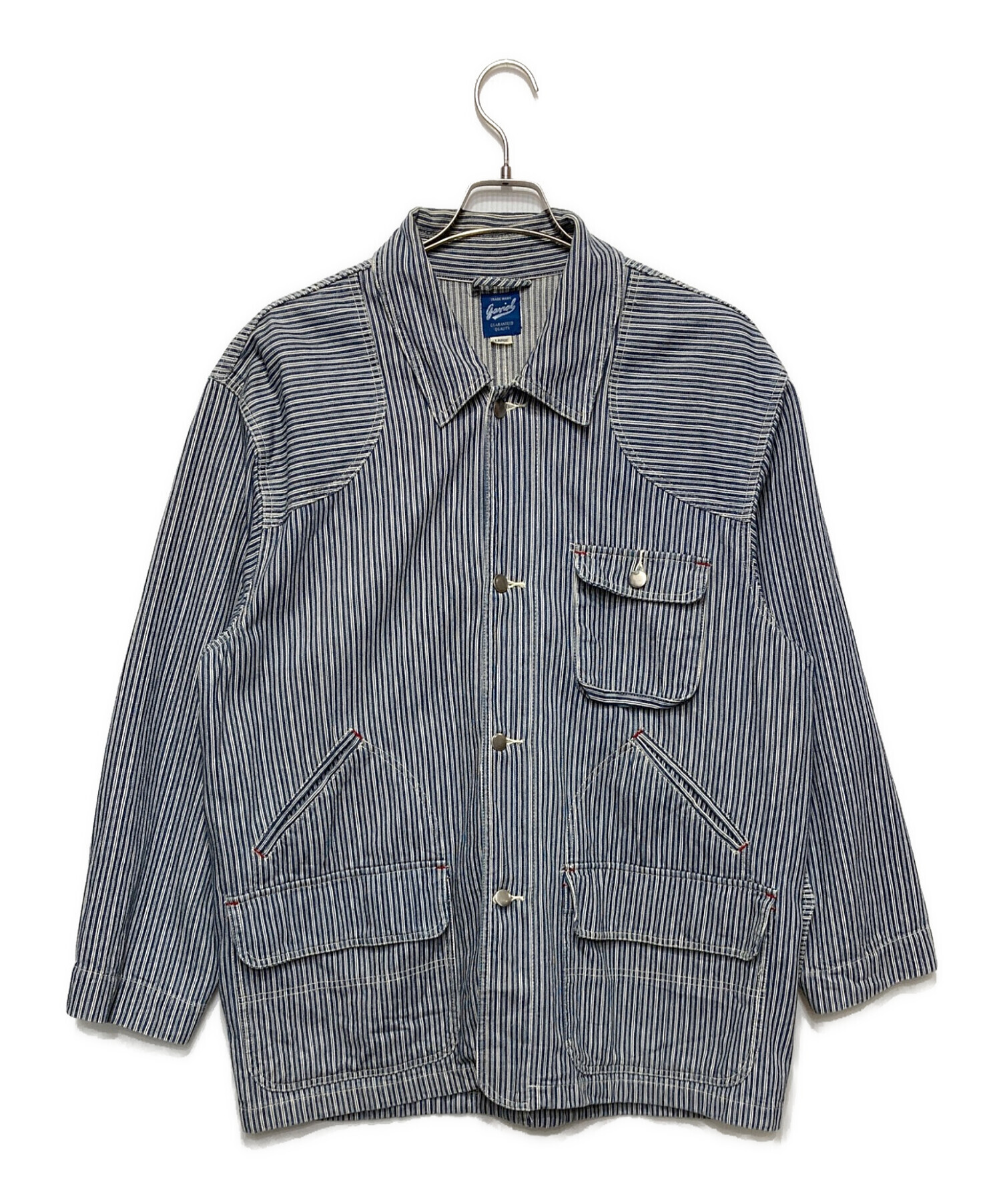 中古・古着通販】GAVIAL (ガヴィル) カバーオール ブルー×ホワイト