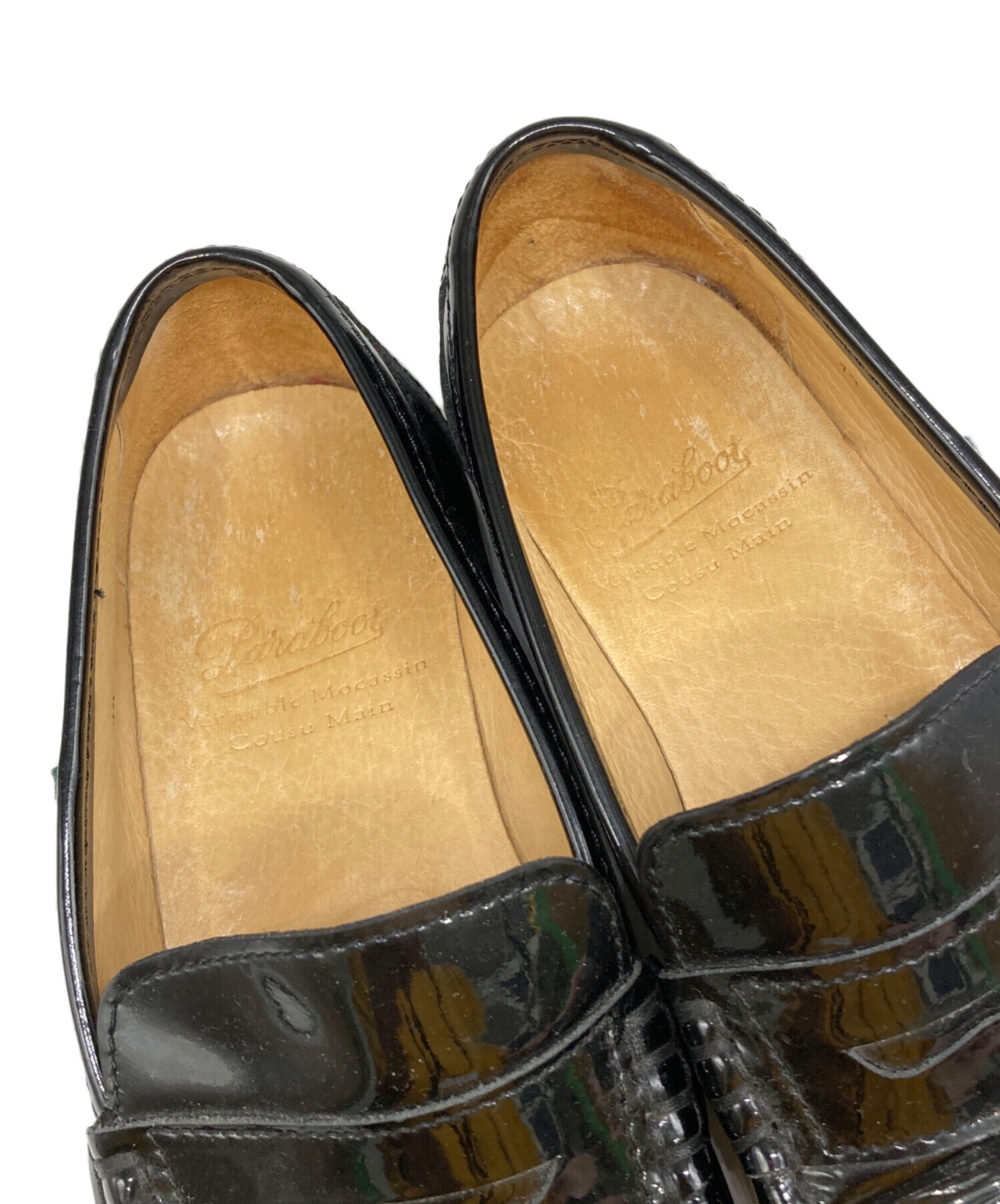 パラブーツ　パテント　ローファー　3 1/2 22.5-23.5㎝ 中古・古着通販】PARABOOT (パラブーツ) パテントローファー ブラック