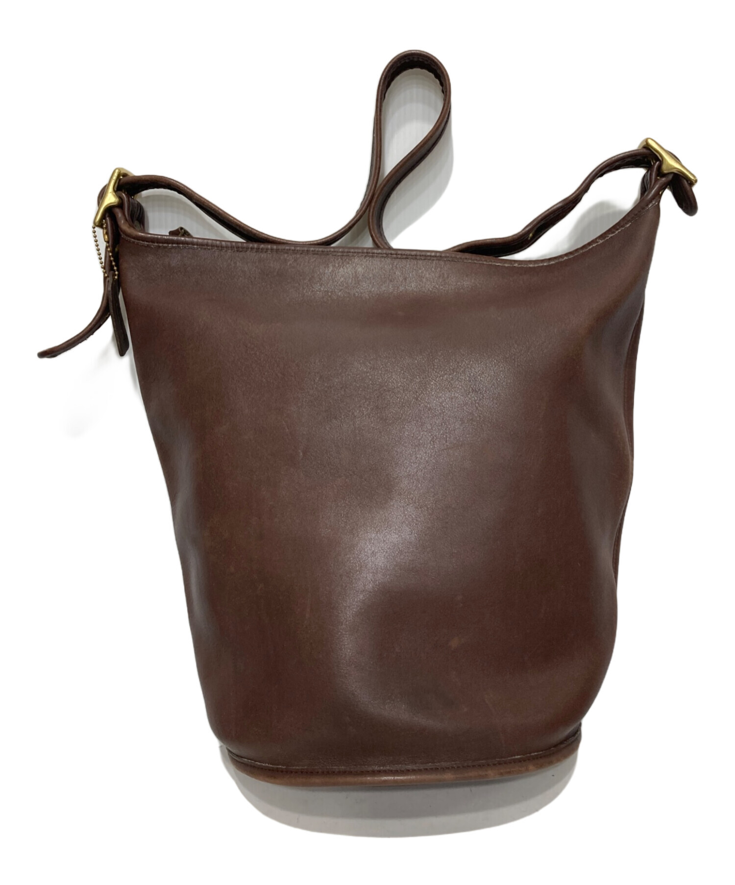 オールドコーチ　ブラウンレザー バケットバッグ 未使用タグ付き 中古・古着通販】COACH (コーチ) バケットバッグ ブラウン